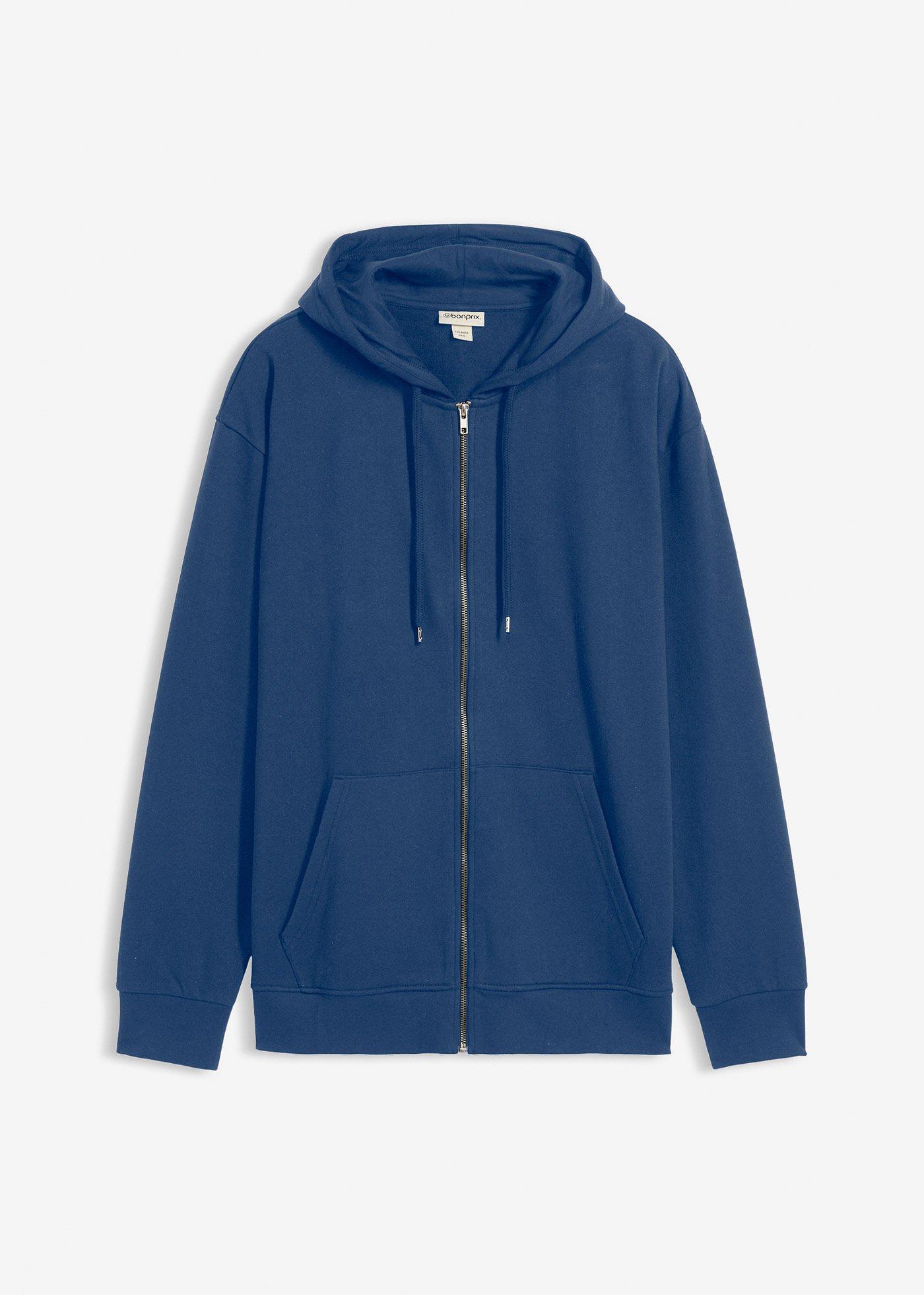 Sweat zippé ample à capuche