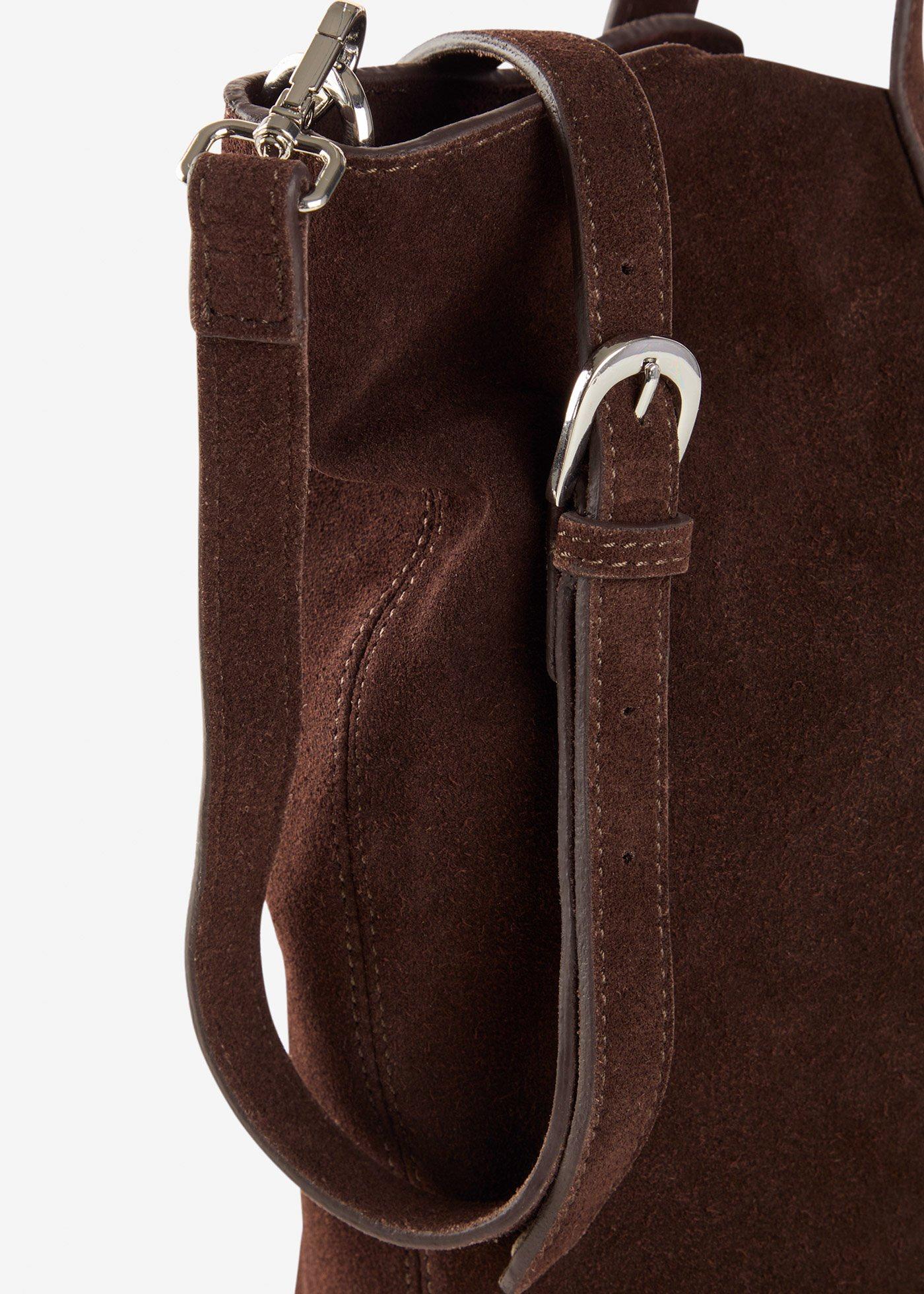 Torba typu shopper z zamszu - Bonprix