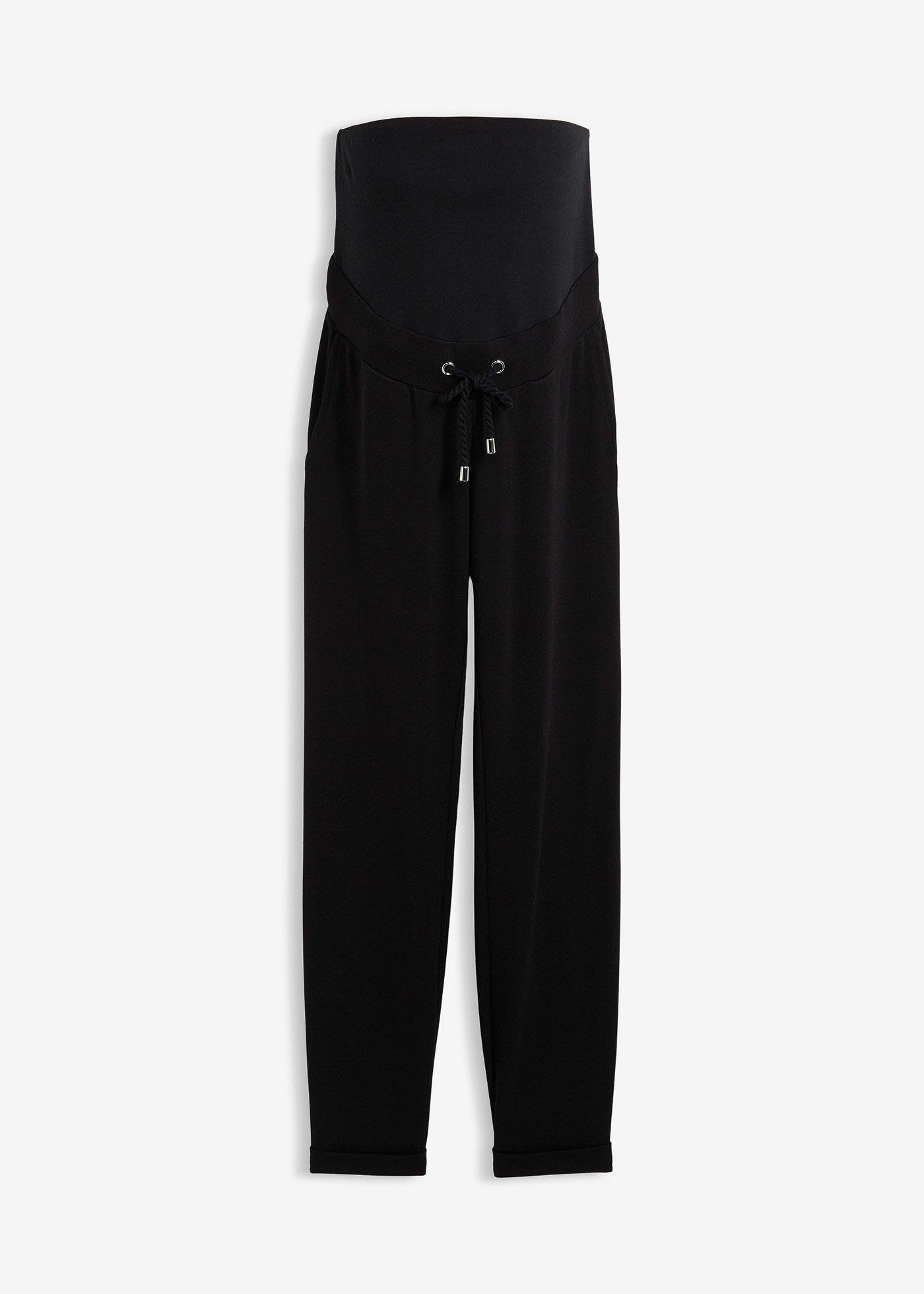 Pantalon de grossesse à taille élastiquée en jersey milano