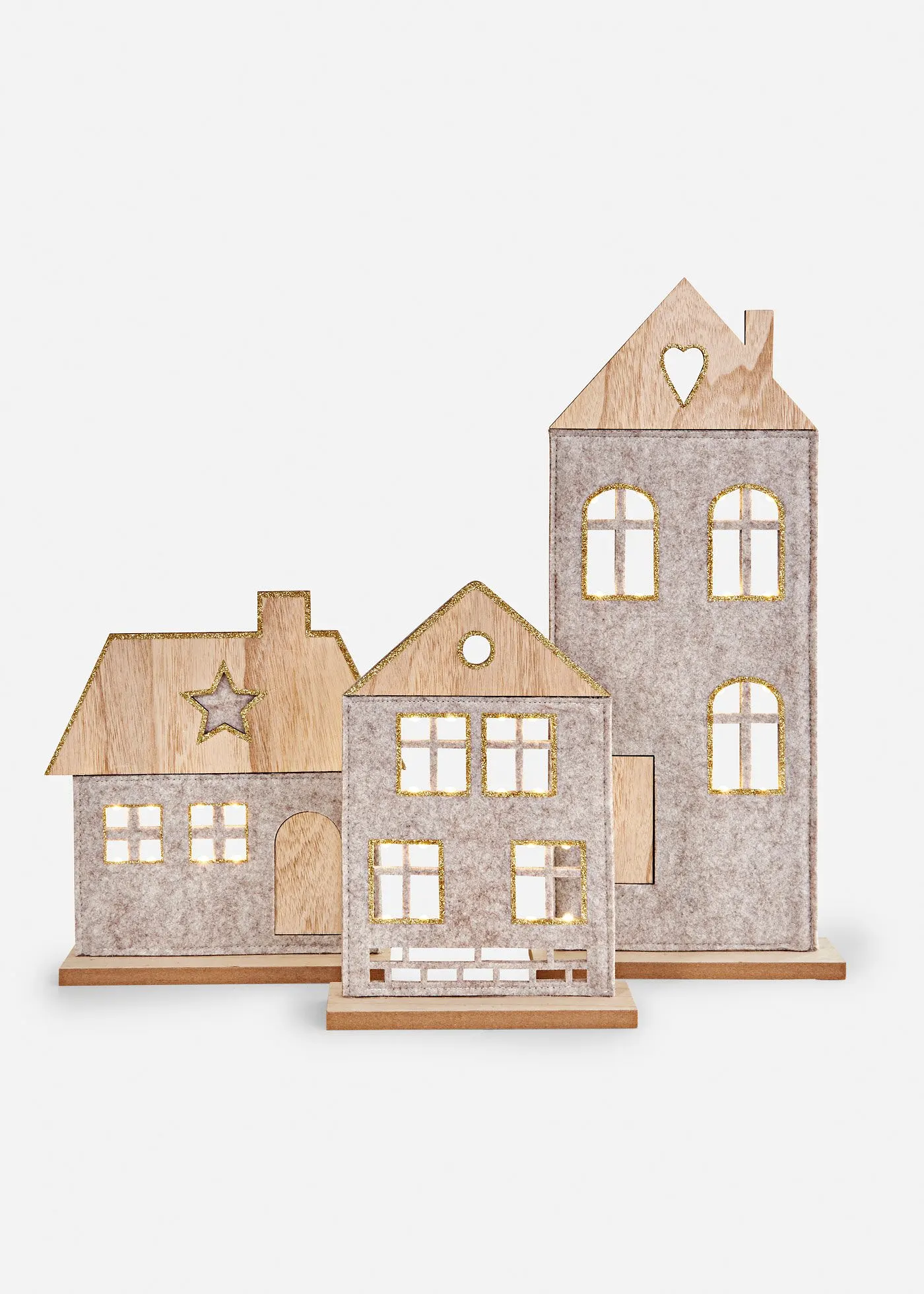 Светодиодная лампа Bonprix для деко-оборудования Bonprix LED-Deko-Objekte Häuser (3 шт. Комплект)