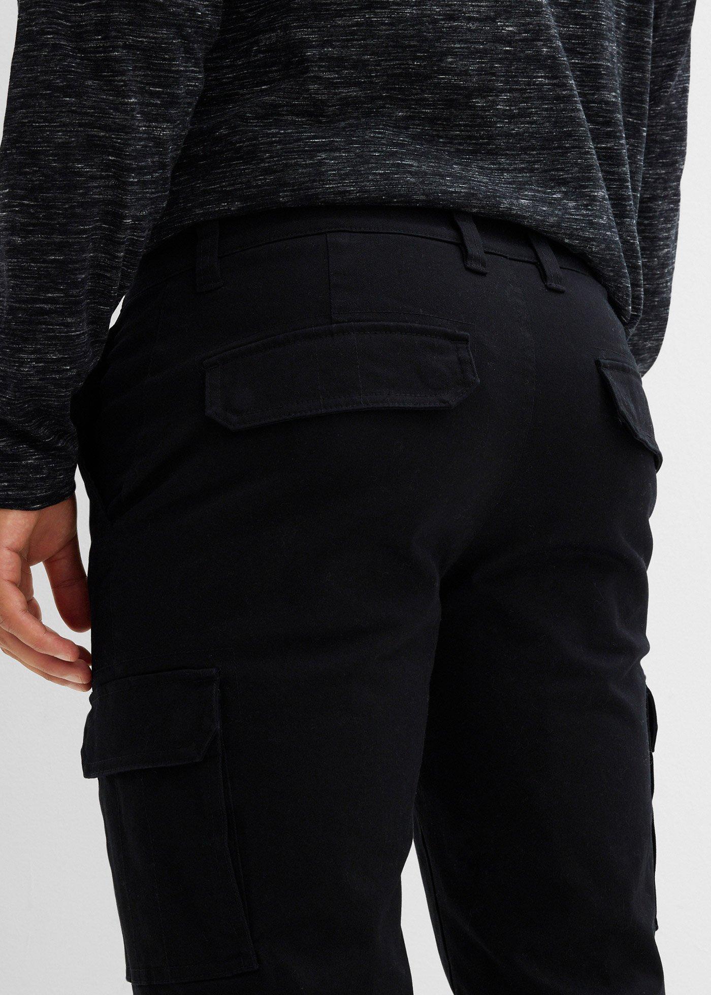 Spodnie bojówki ocieplane ze stretchem, regular fit, prosta nogawka - Bonprix