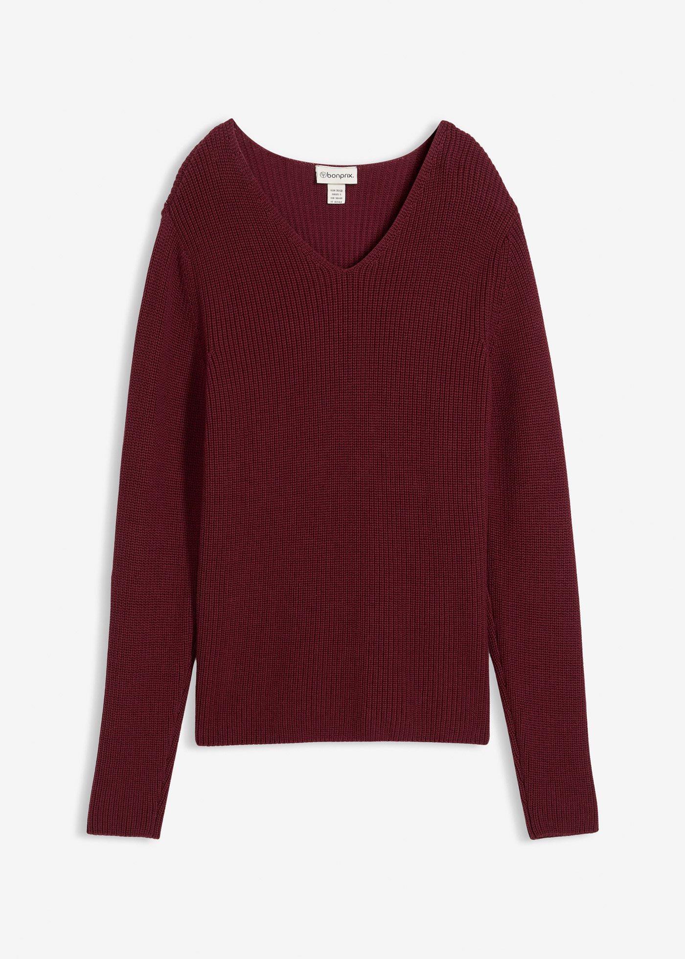 Pull en maille côtelée 100% coton
