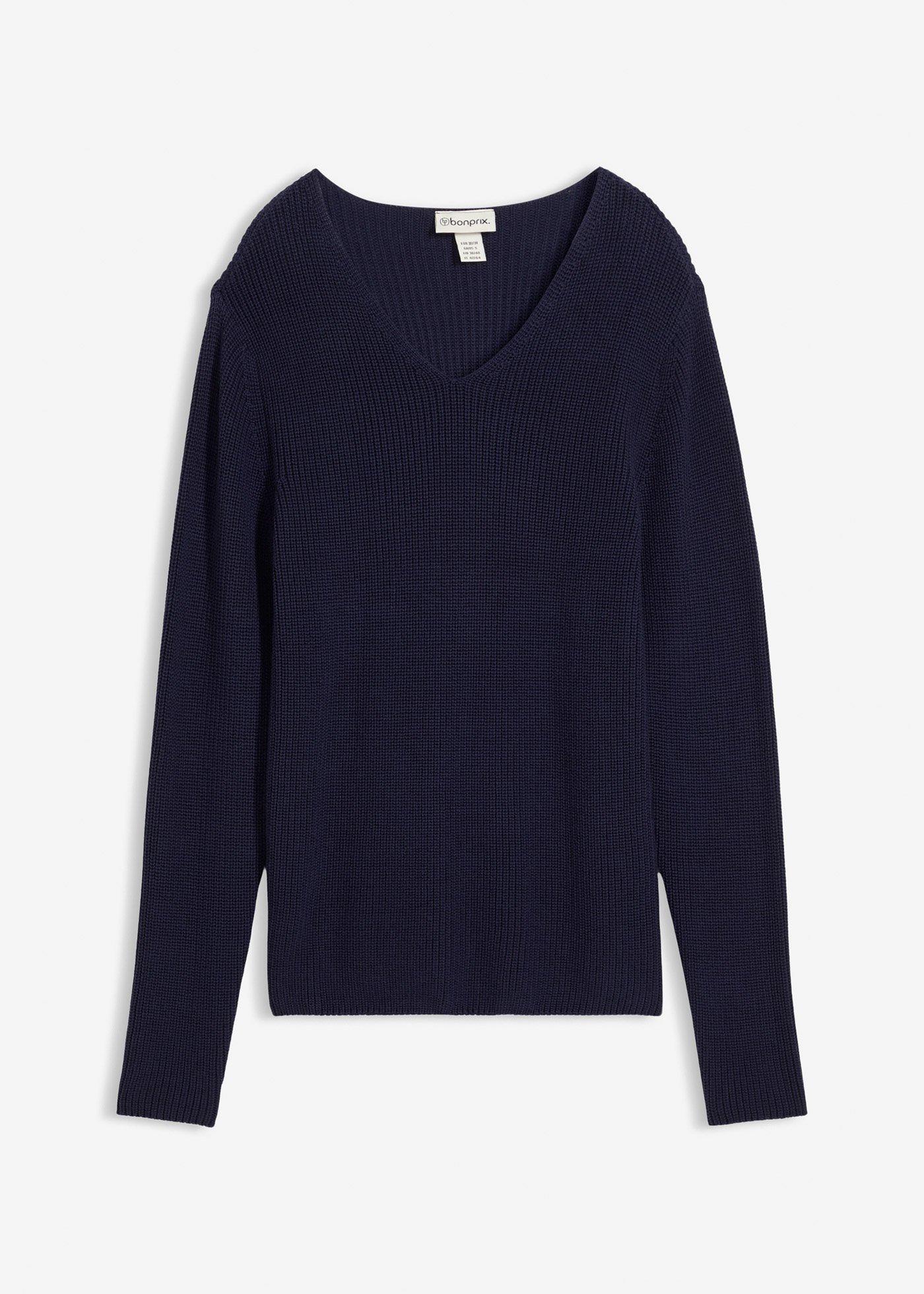 Pull en maille côtelée 100% coton