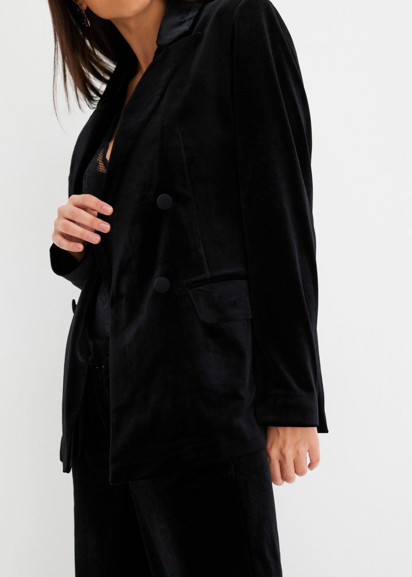 Żakiet z miękkiego aksamitu - Bonprix