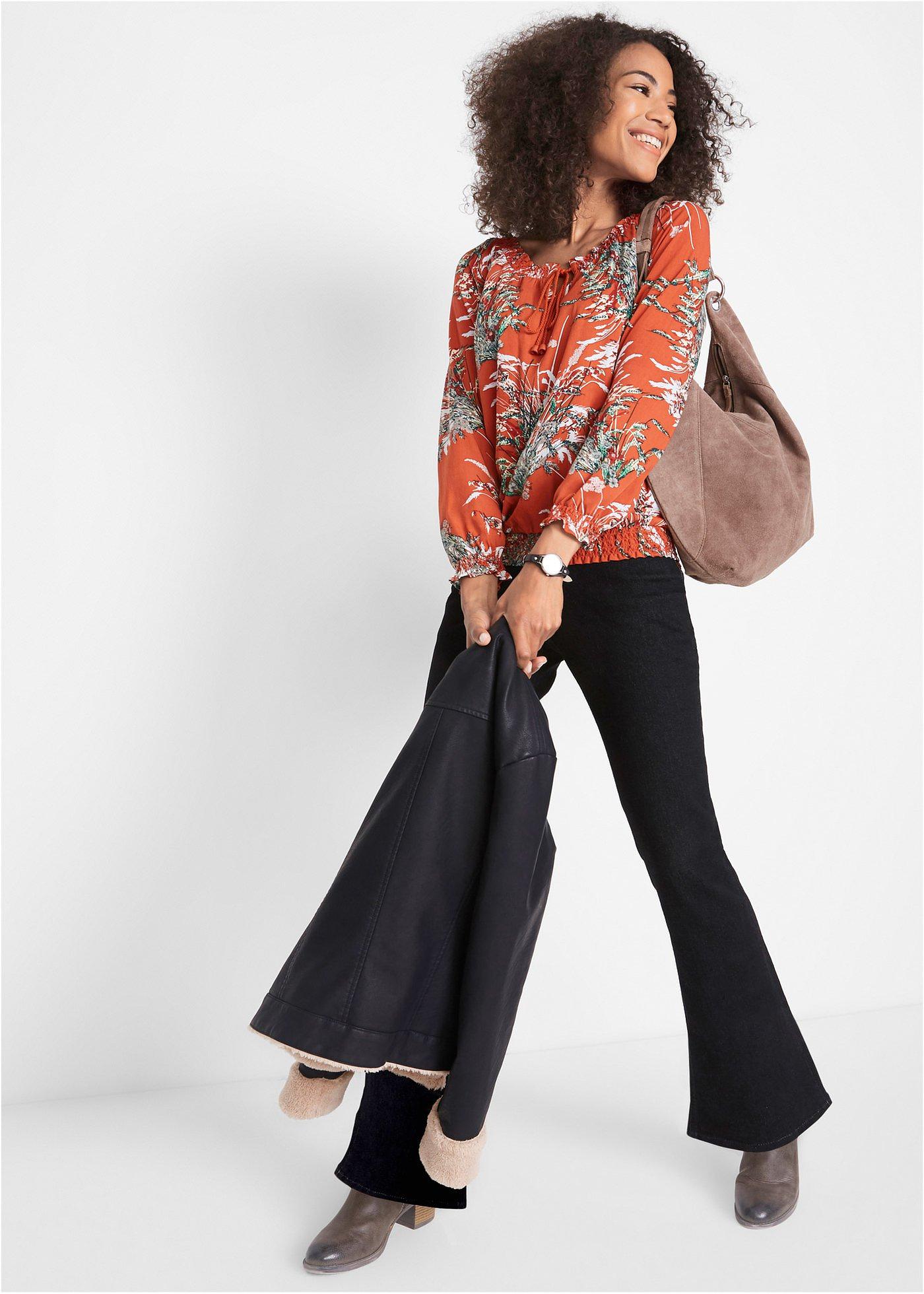 Kurtka ze sztucznej skóry, na podszewce - Bonprix