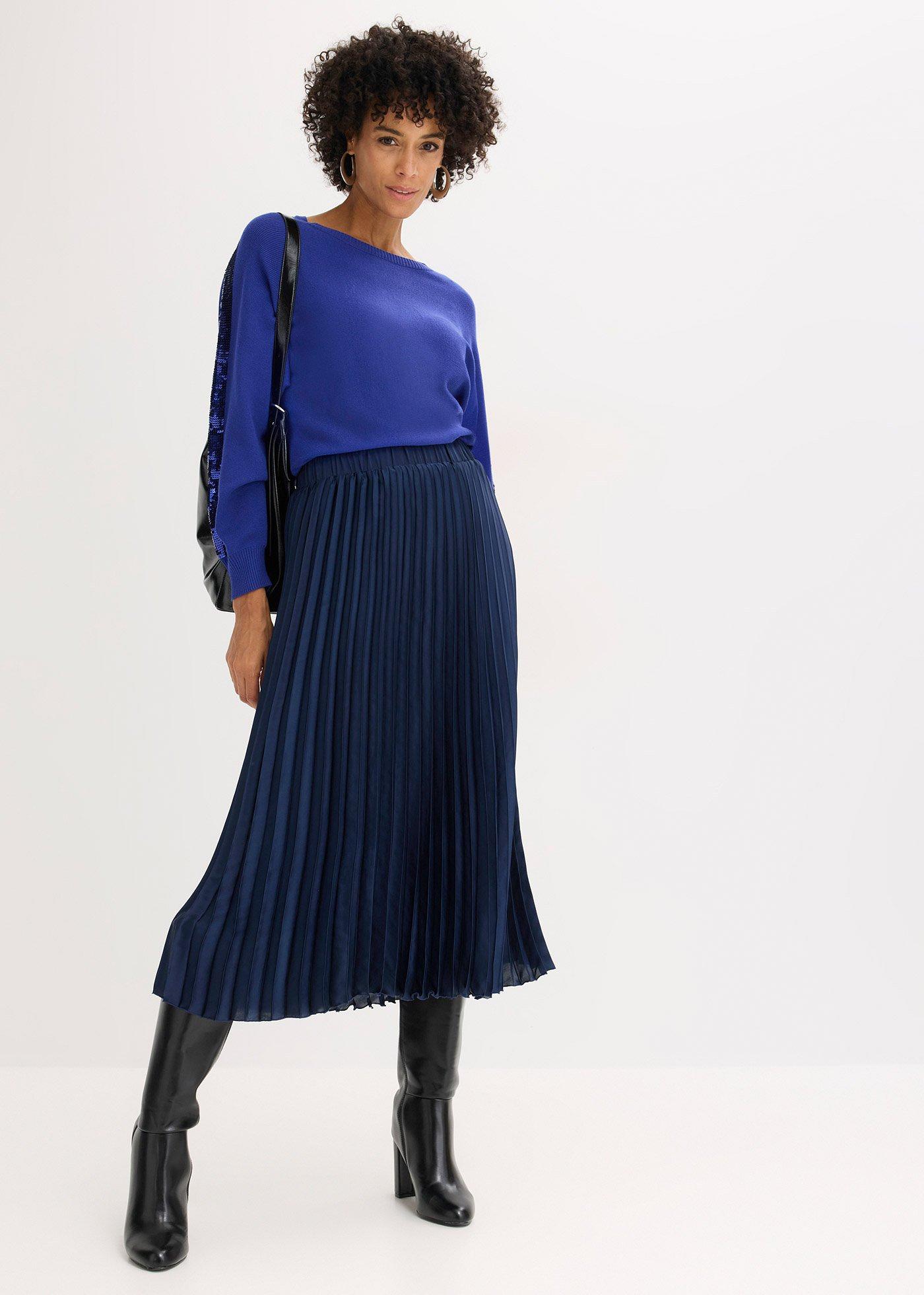Cienki sweter z cekinami - Bonprix