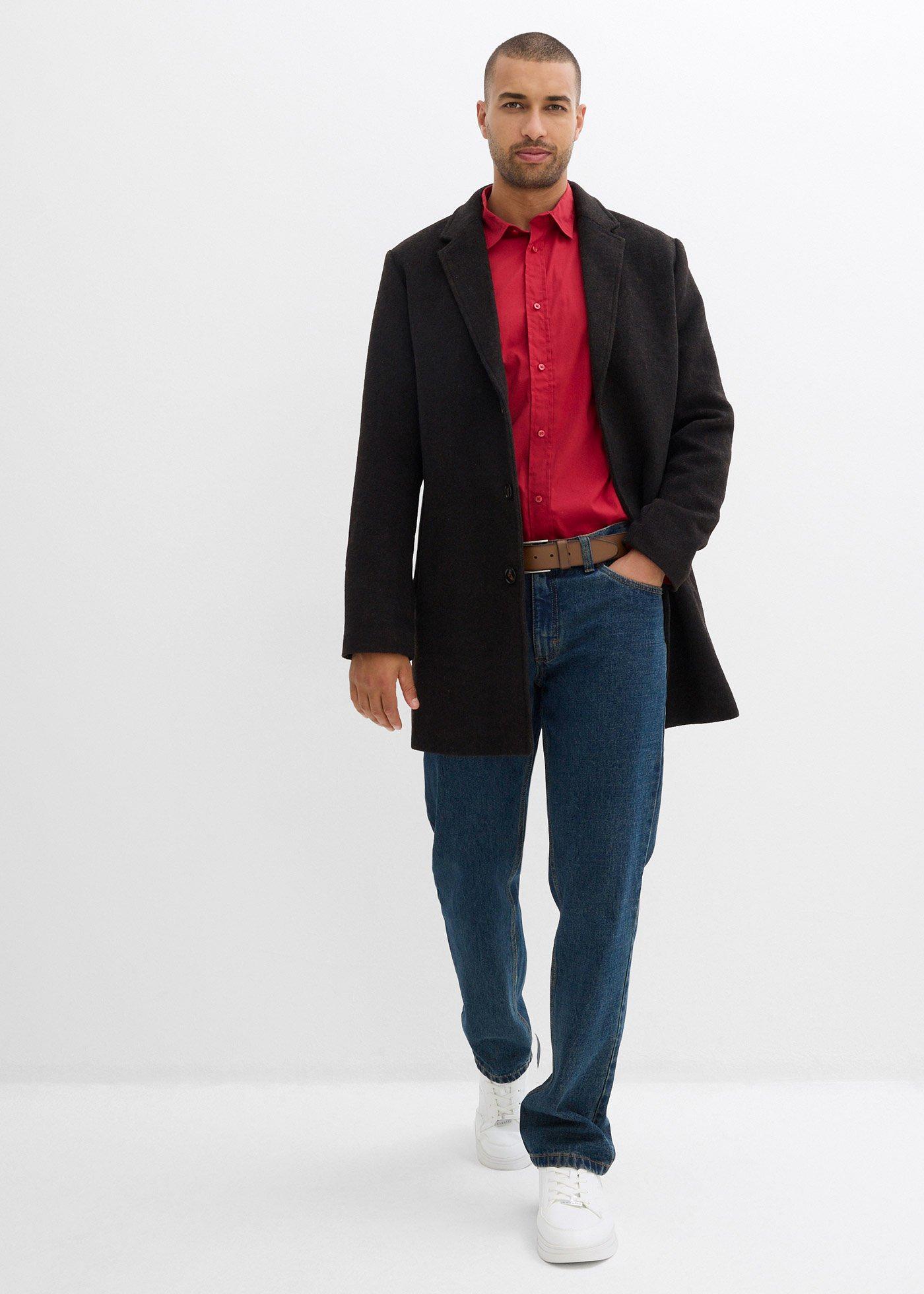 Koszula biznesowa ze stretchem, slim fit - Bonprix