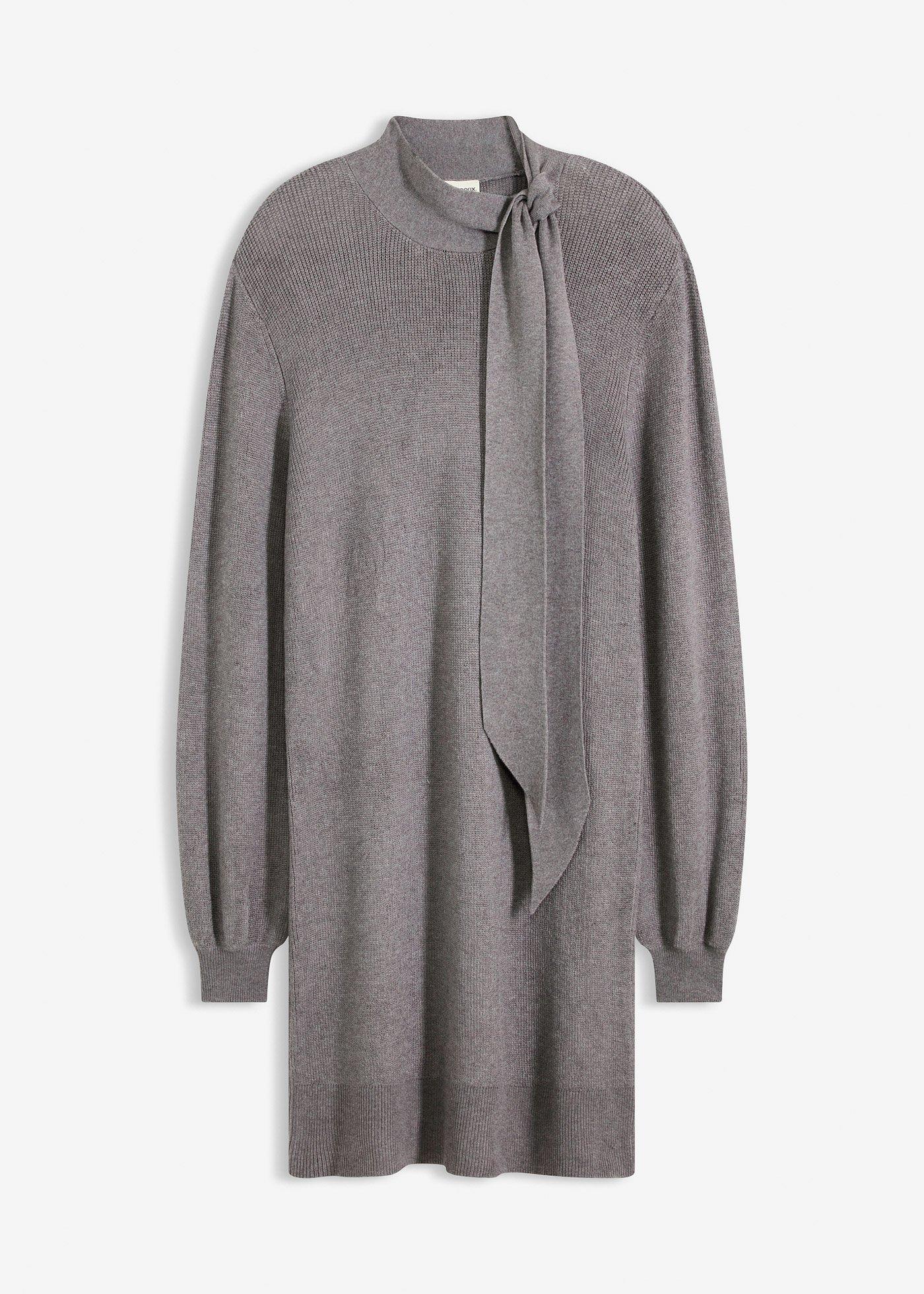 Robe en maille avec nœud