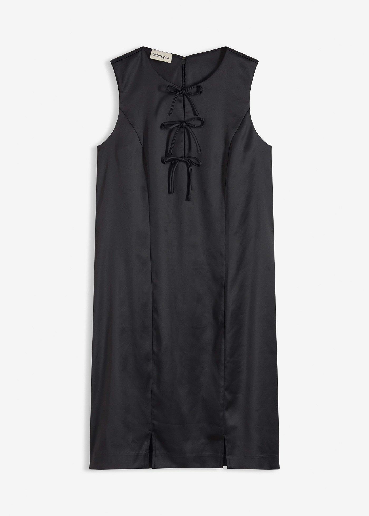 Robe courte en satin brillant