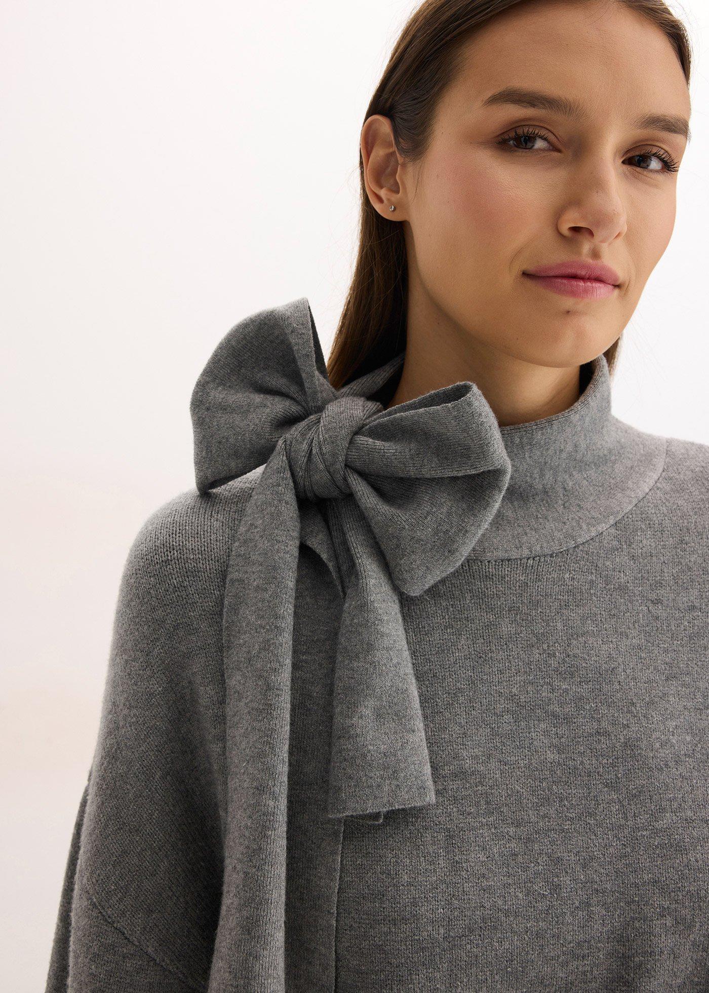 Sweter oversize z miękkiej mieszanki wiskozy - Bonprix