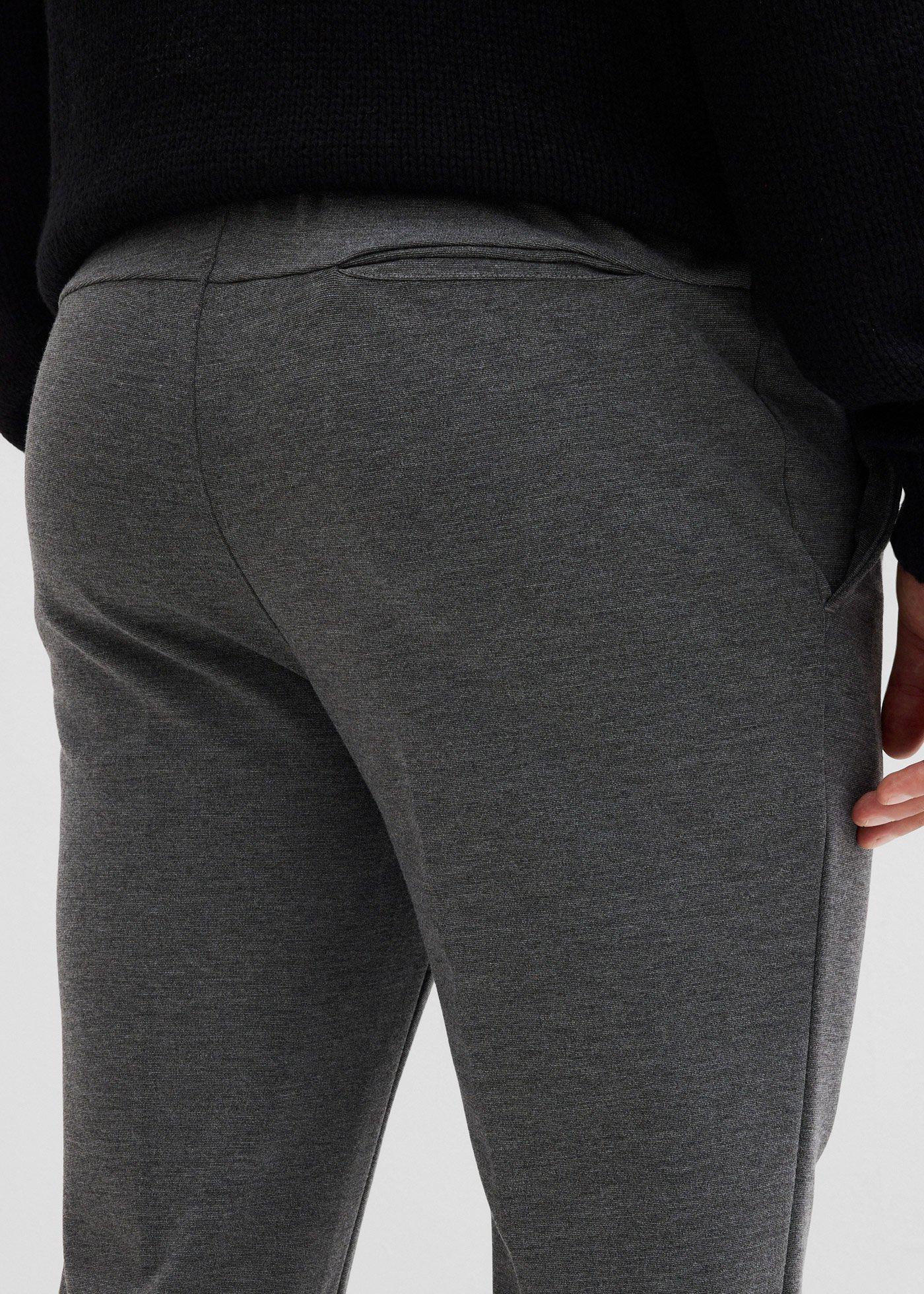 Eleganckie spodnie z dodatkiem stretchu, z wygodnym pasem, slim fit - Bonprix