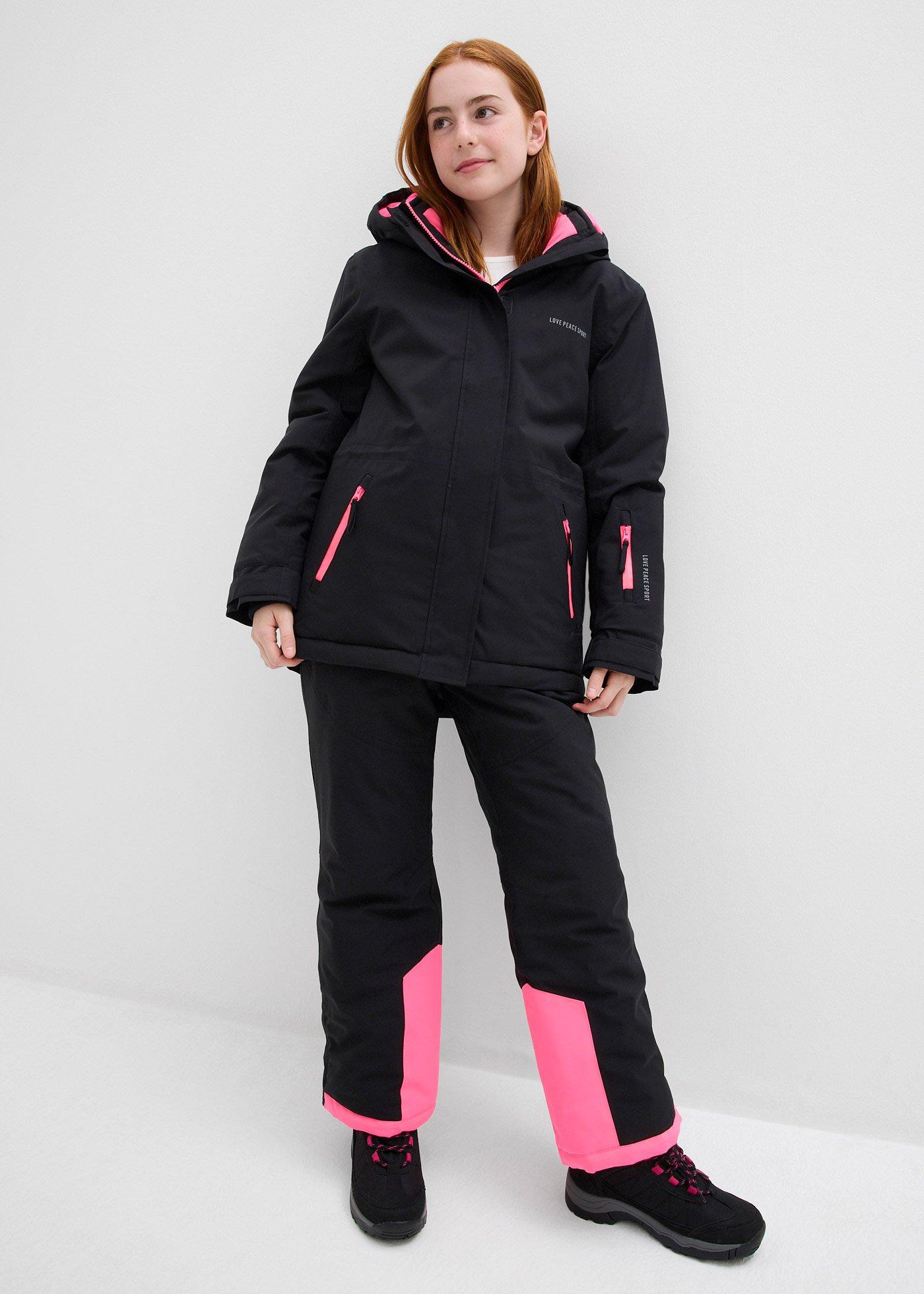 Spodnie narciarskie ze zdejmowanymi szelkami, wodoodporne - Bonprix