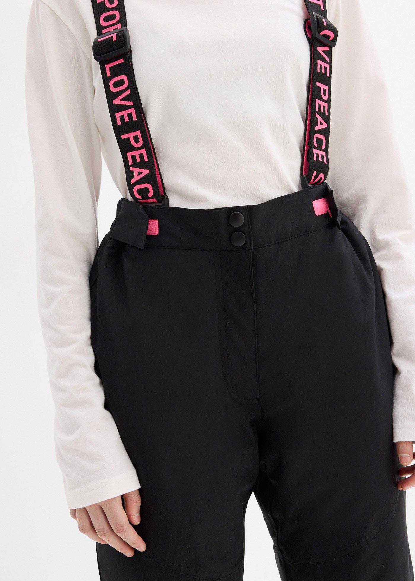 Spodnie narciarskie ze zdejmowanymi szelkami, wodoodporne - Bonprix