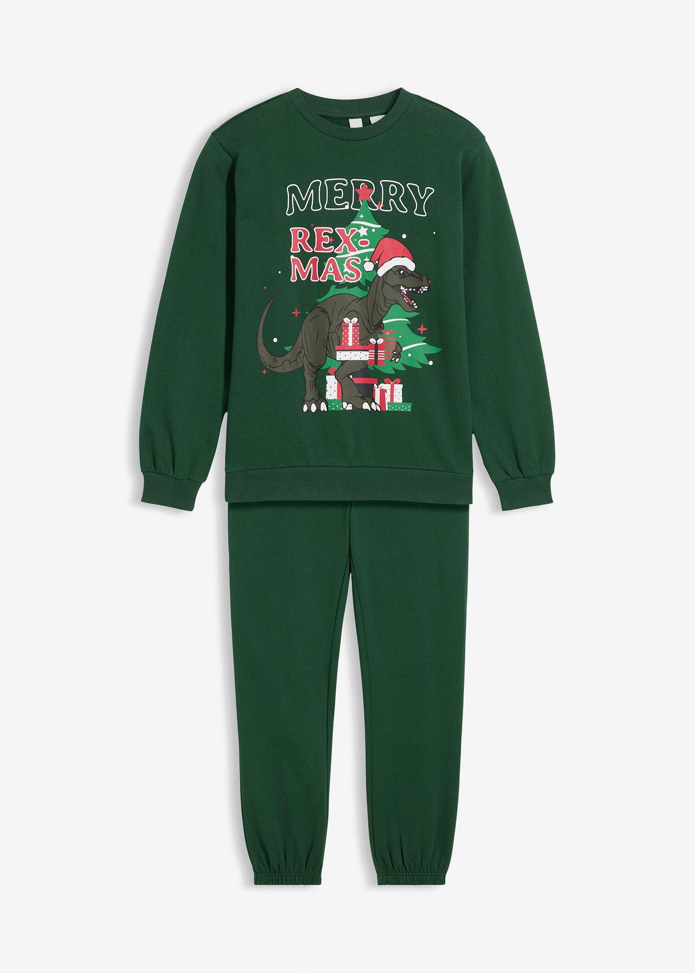 Bluza i spodnie dresowe z czystej bawełny (komplet 2-cz.) - Bonprix