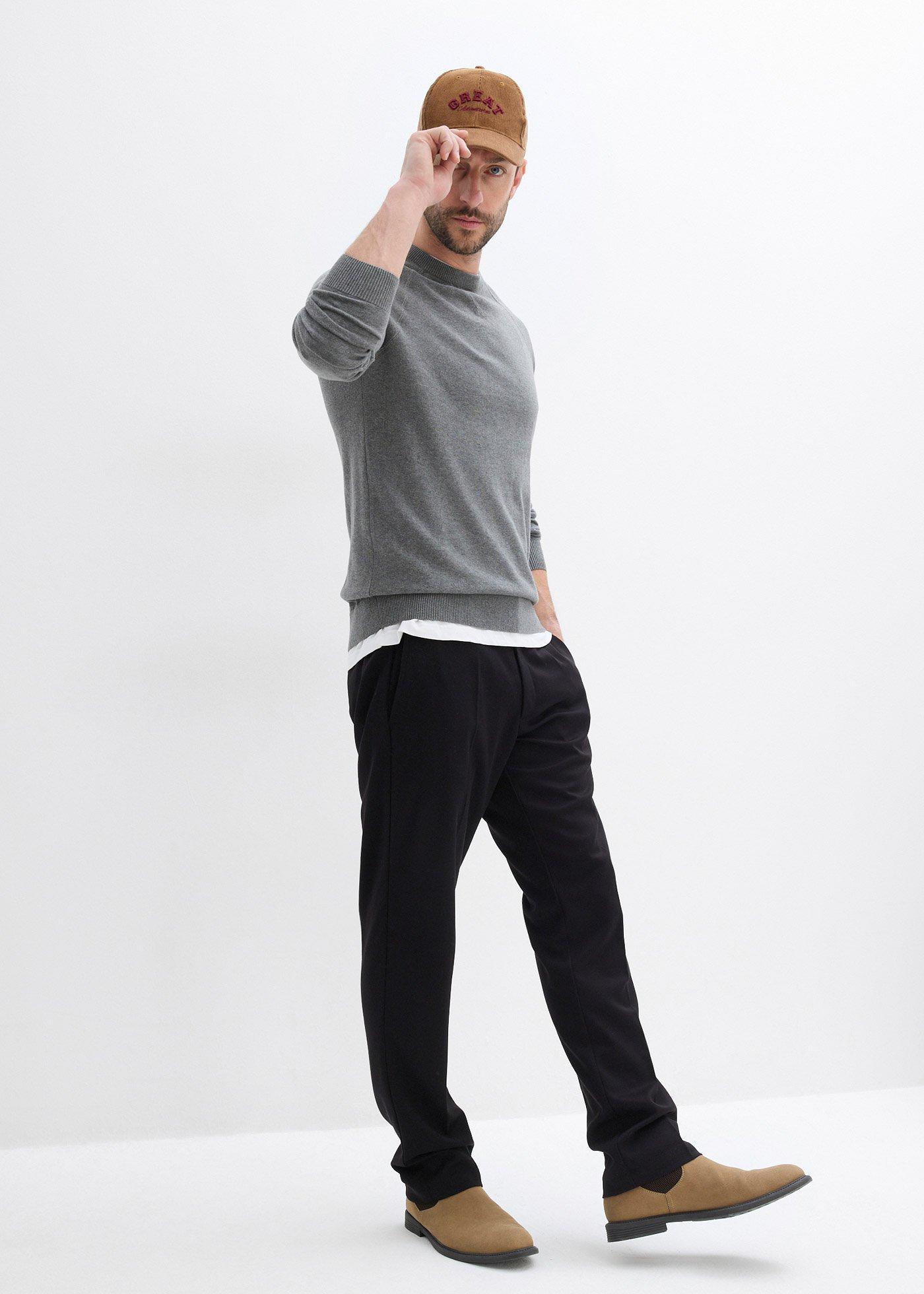 Cienki sweter z czystej bawełny (2 szt.) - Bonprix