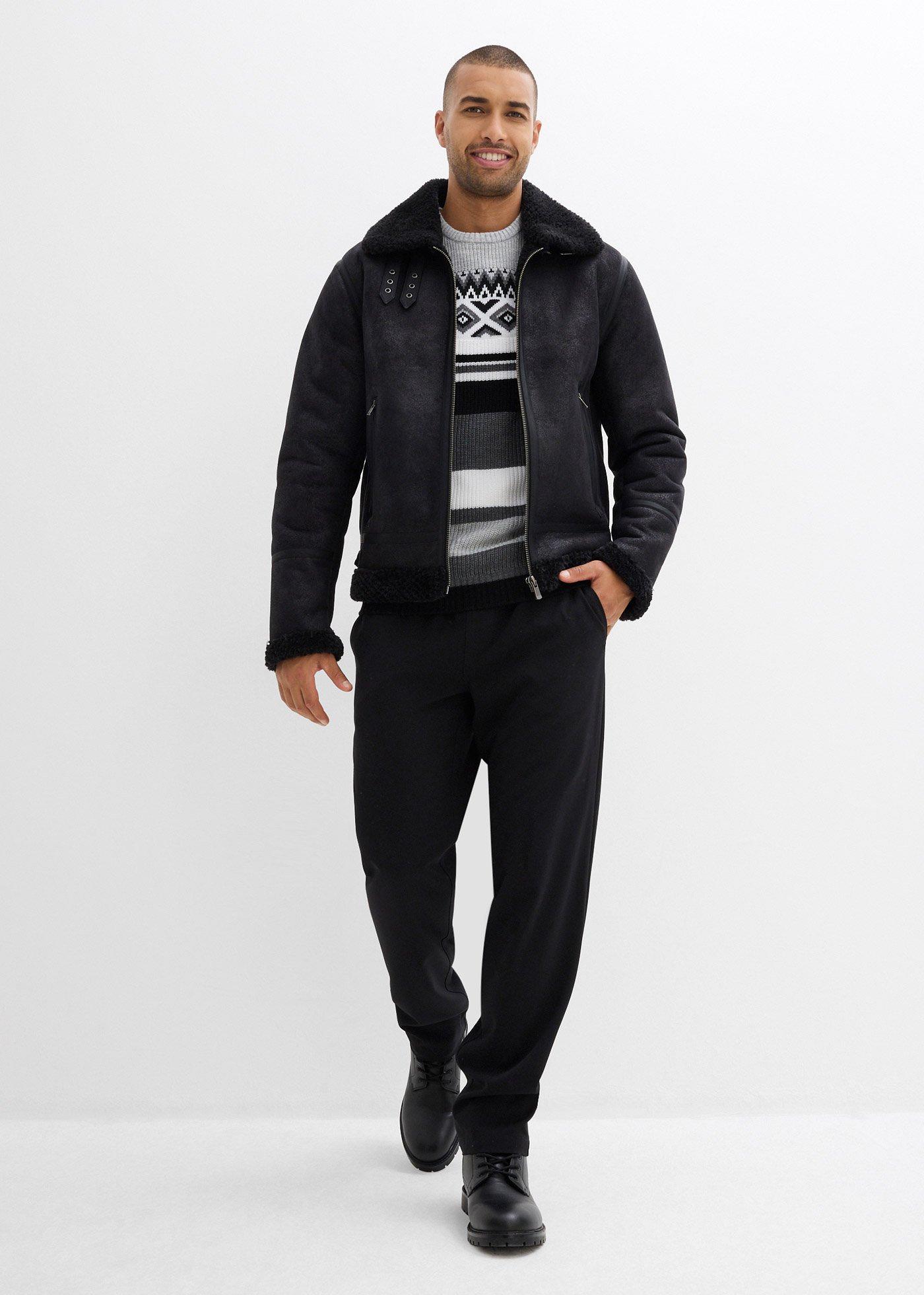 Sweter w norweski wzór - Bonprix