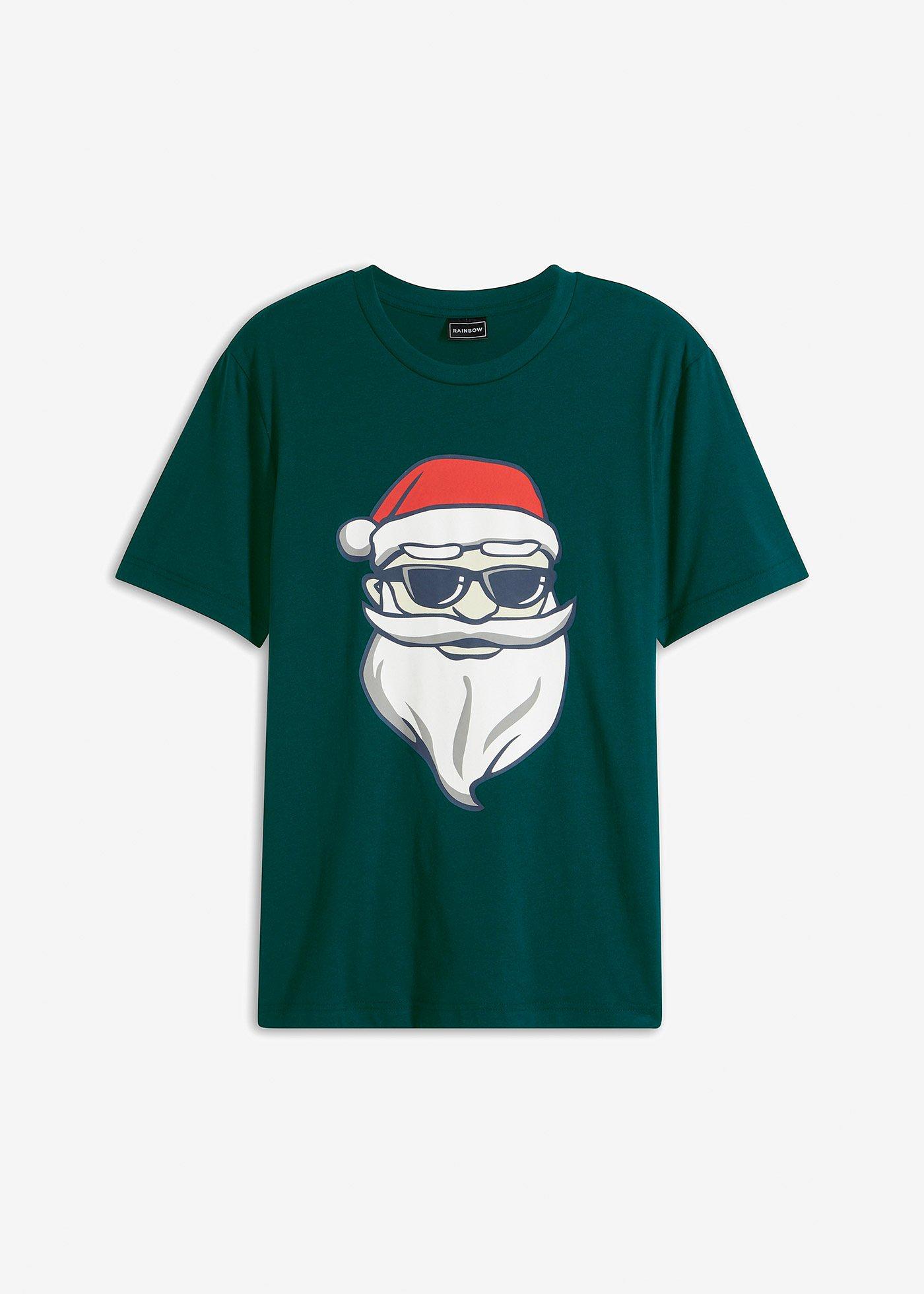 Tricou cu motiv de Crăciun, din bumbac organic 100%