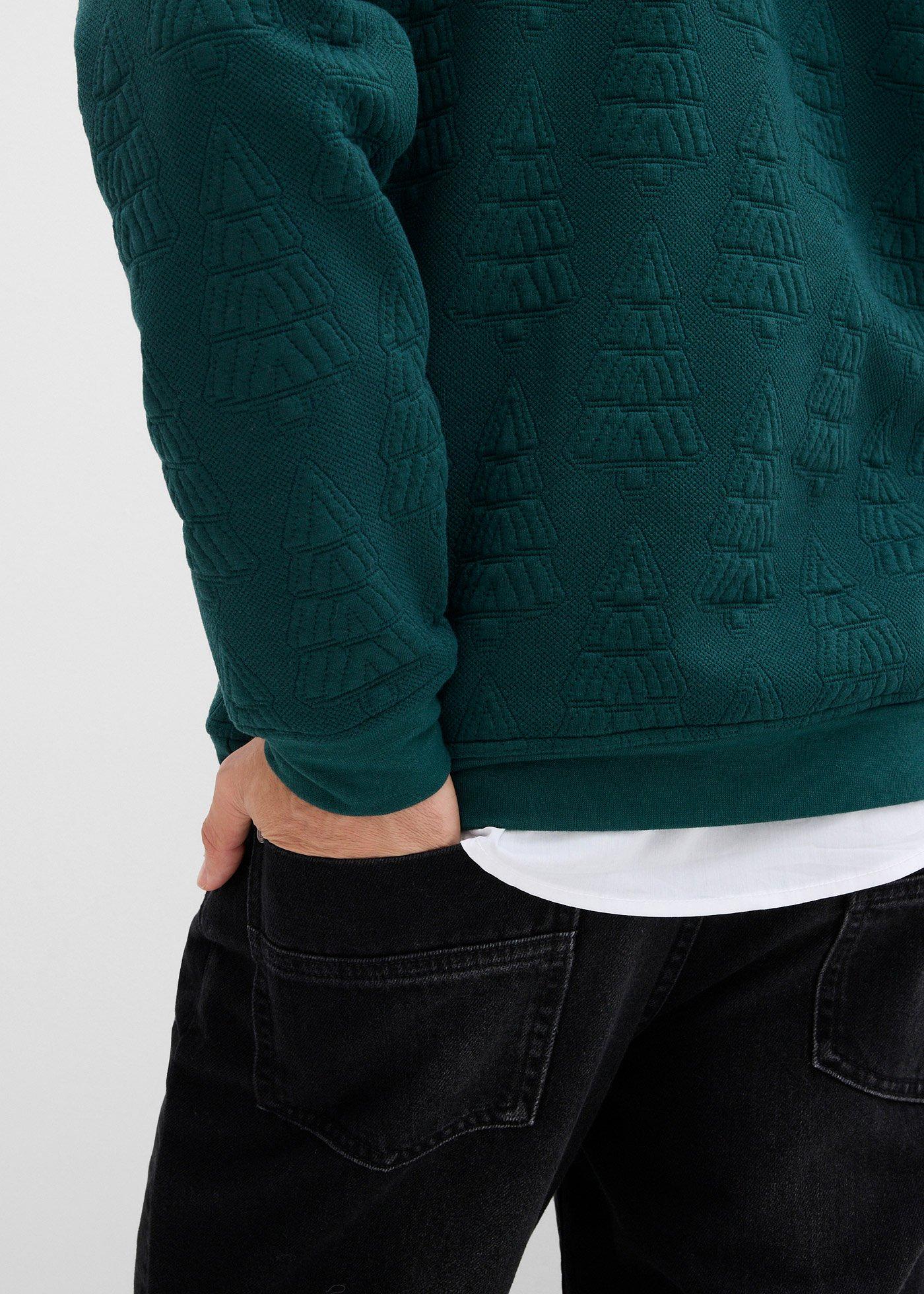 Bluza świąteczna we wzór w choinki - Bonprix