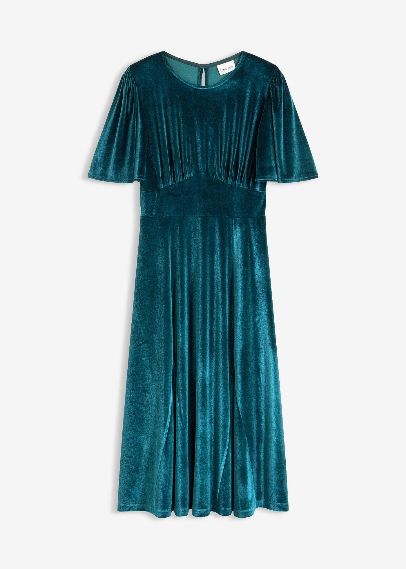 Rochie midi din catifea moale