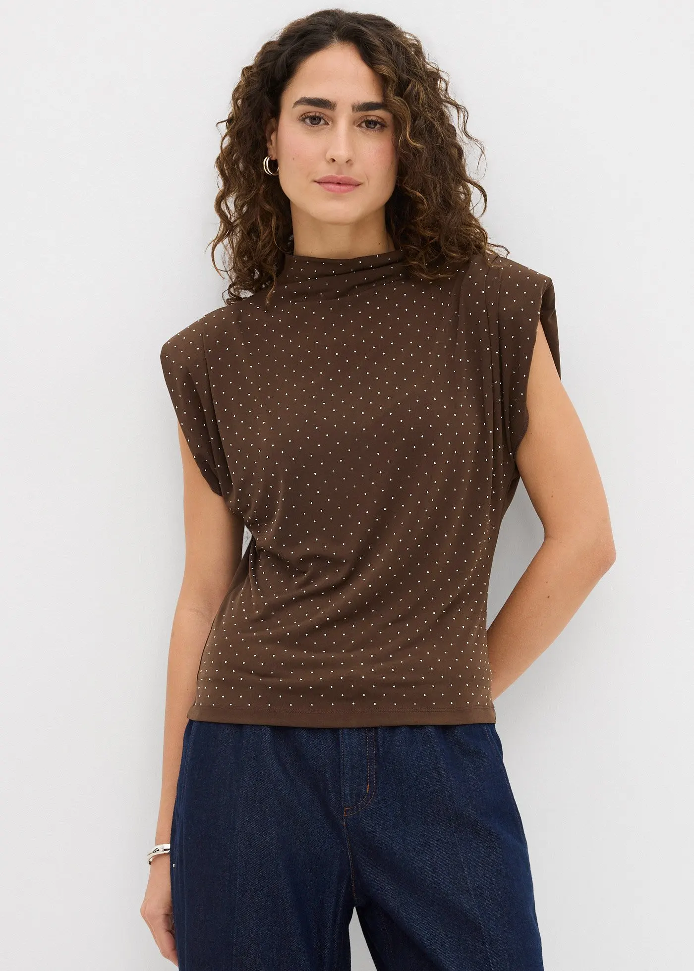 Верхняя часть Bonprix mit Glitzersteinen