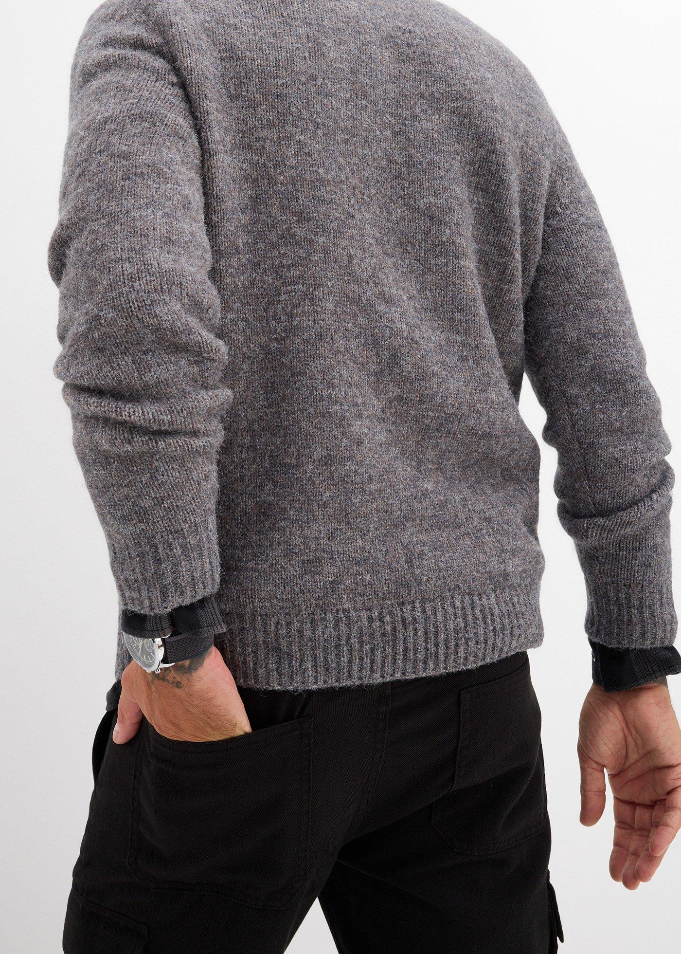 Łatwy w pielęgnacji sweter z grubej dzianiny - Bonprix