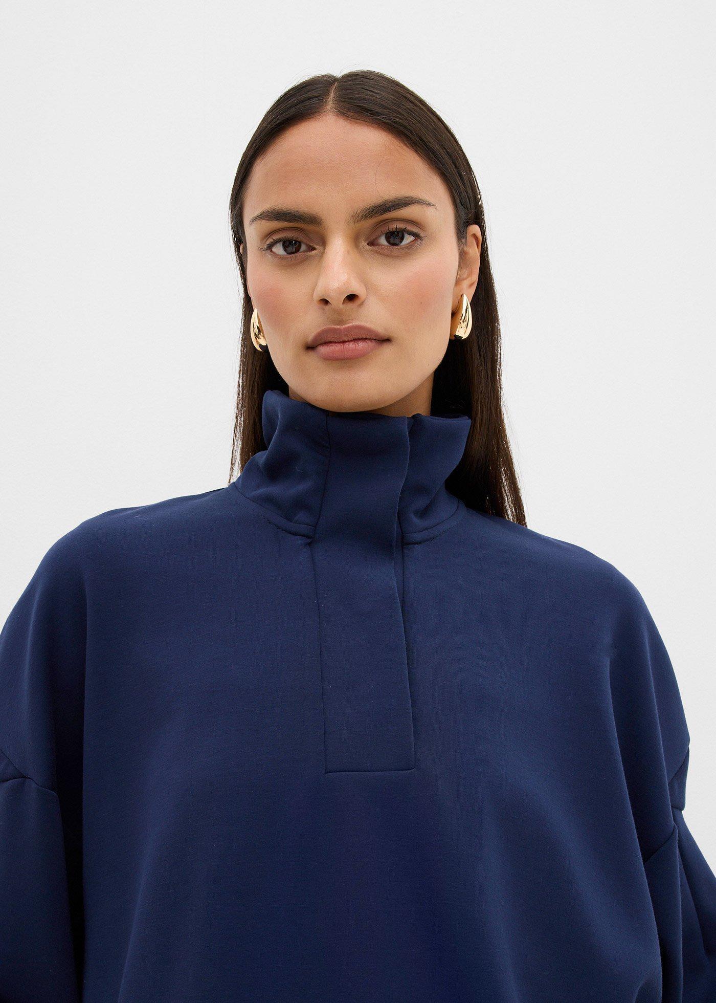 Bluza oversize z dzianiny typu scuba - Bonprix