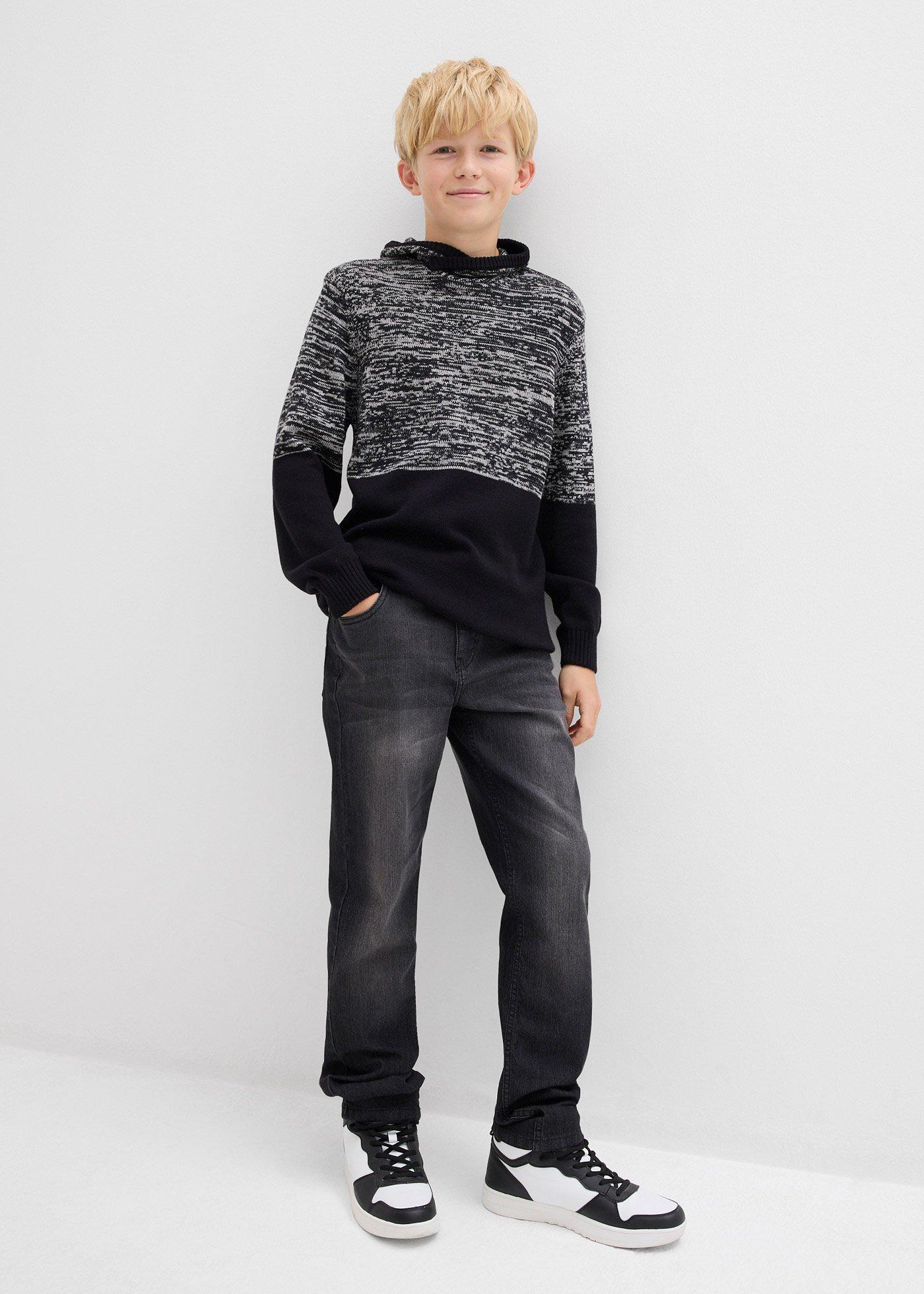 Sweter z szalowym kołnierzem - Bonprix