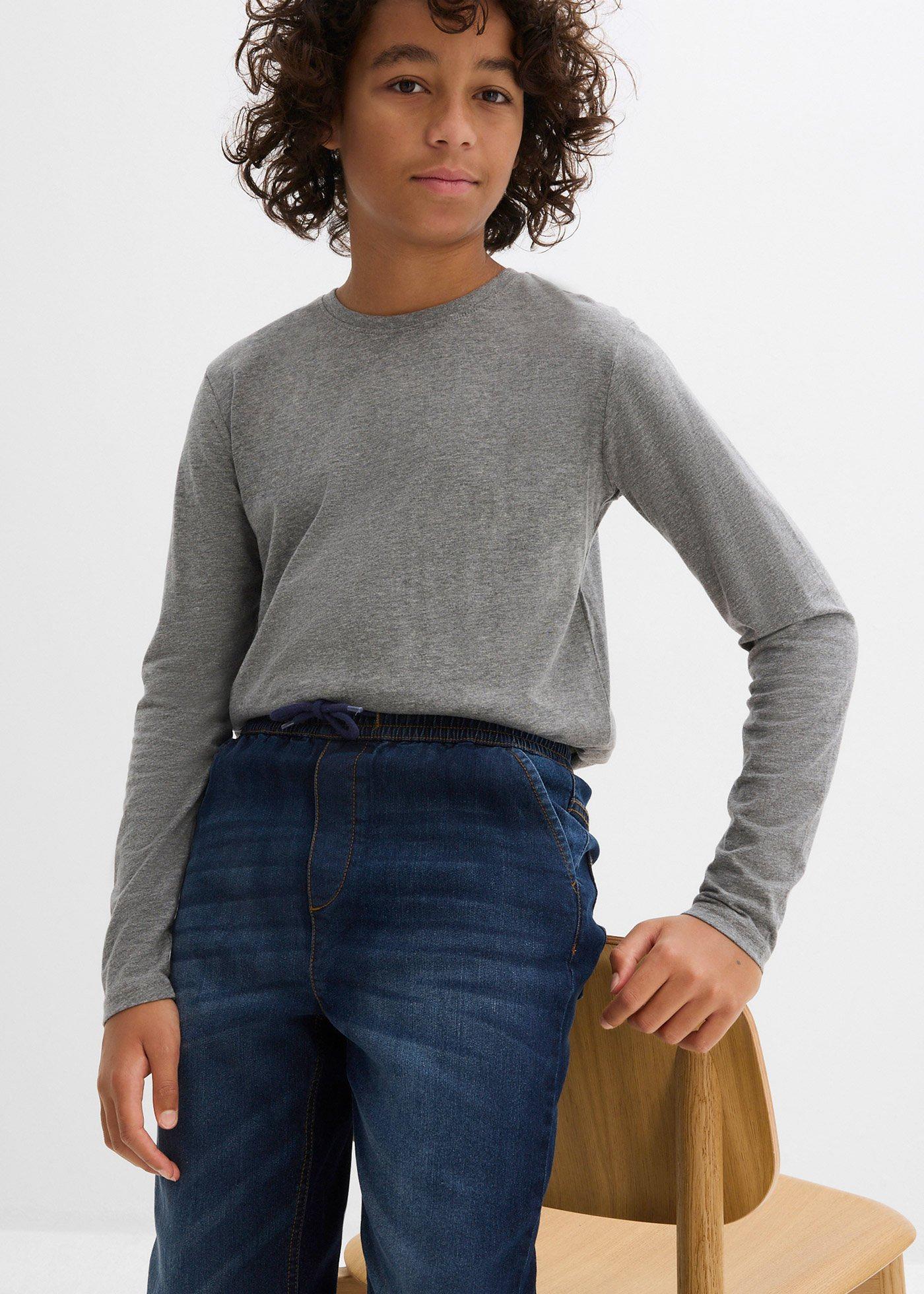 Dżinsy ocieplane, regular fit, z podszewką dżersejową, straight - Bonprix