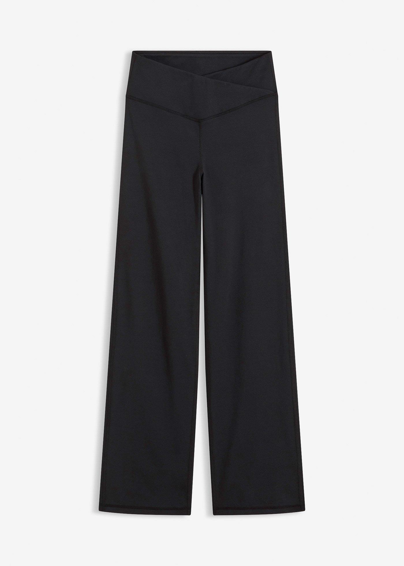 Pantaloni sport termo din material moale, crac drept
