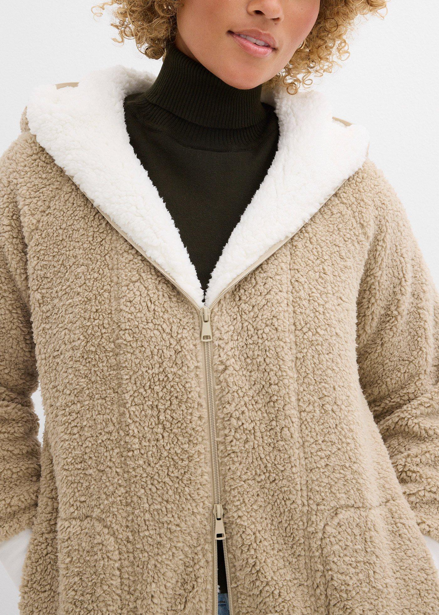 Bluza rozpinana z polaru baranka - Bonprix