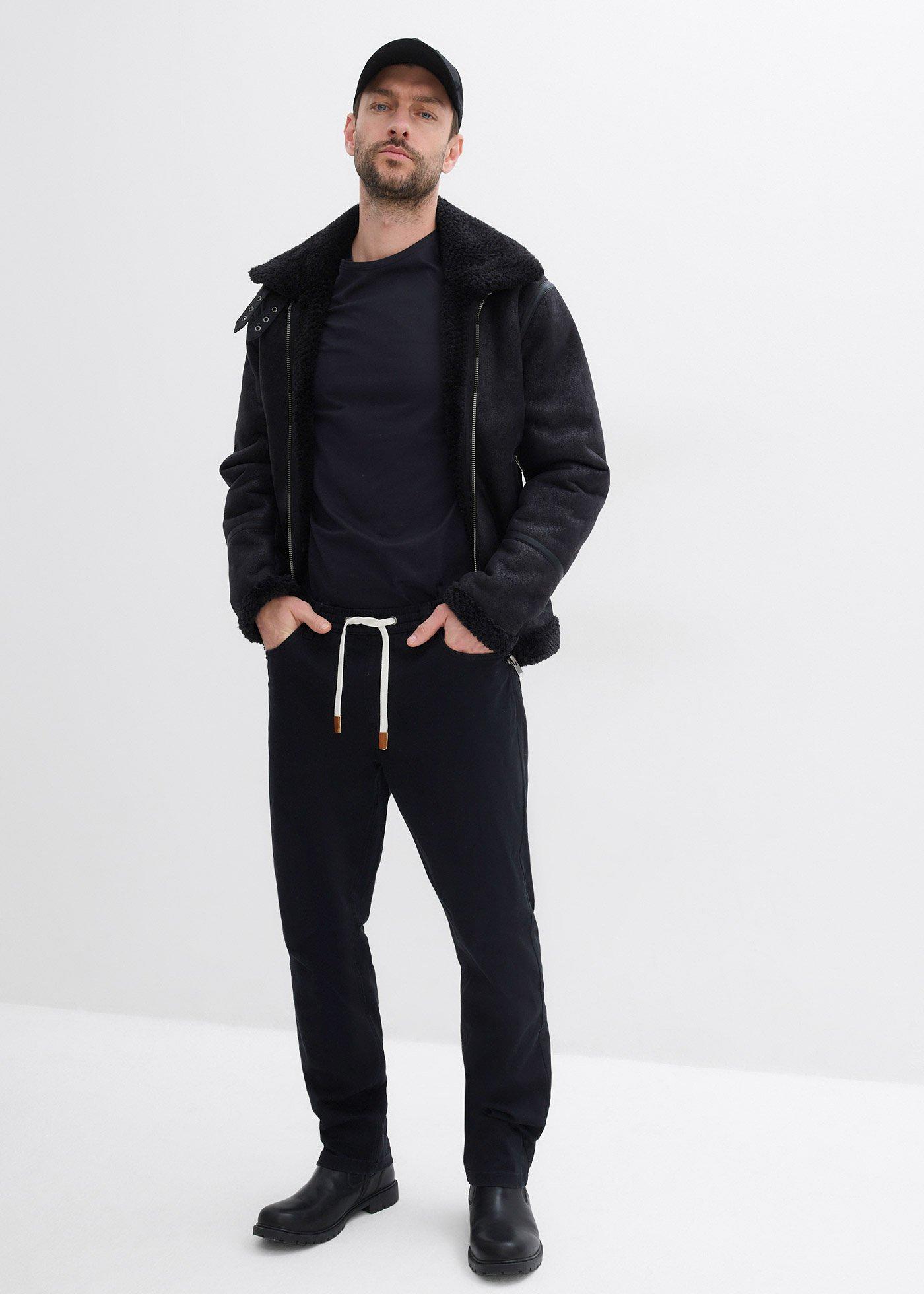 Spodnie z gumką w talii, regular fit, straight - Bonprix