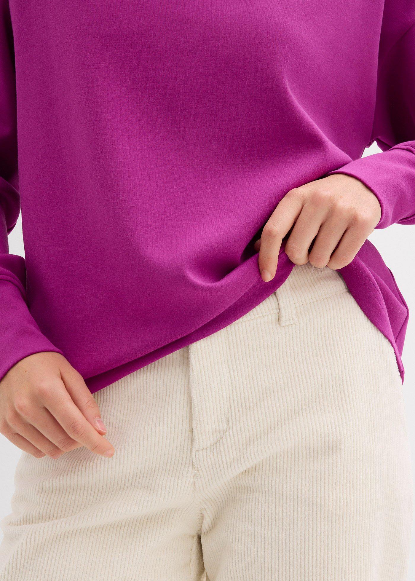Bluza oversize z miękkiego materiału scuba - Bonprix