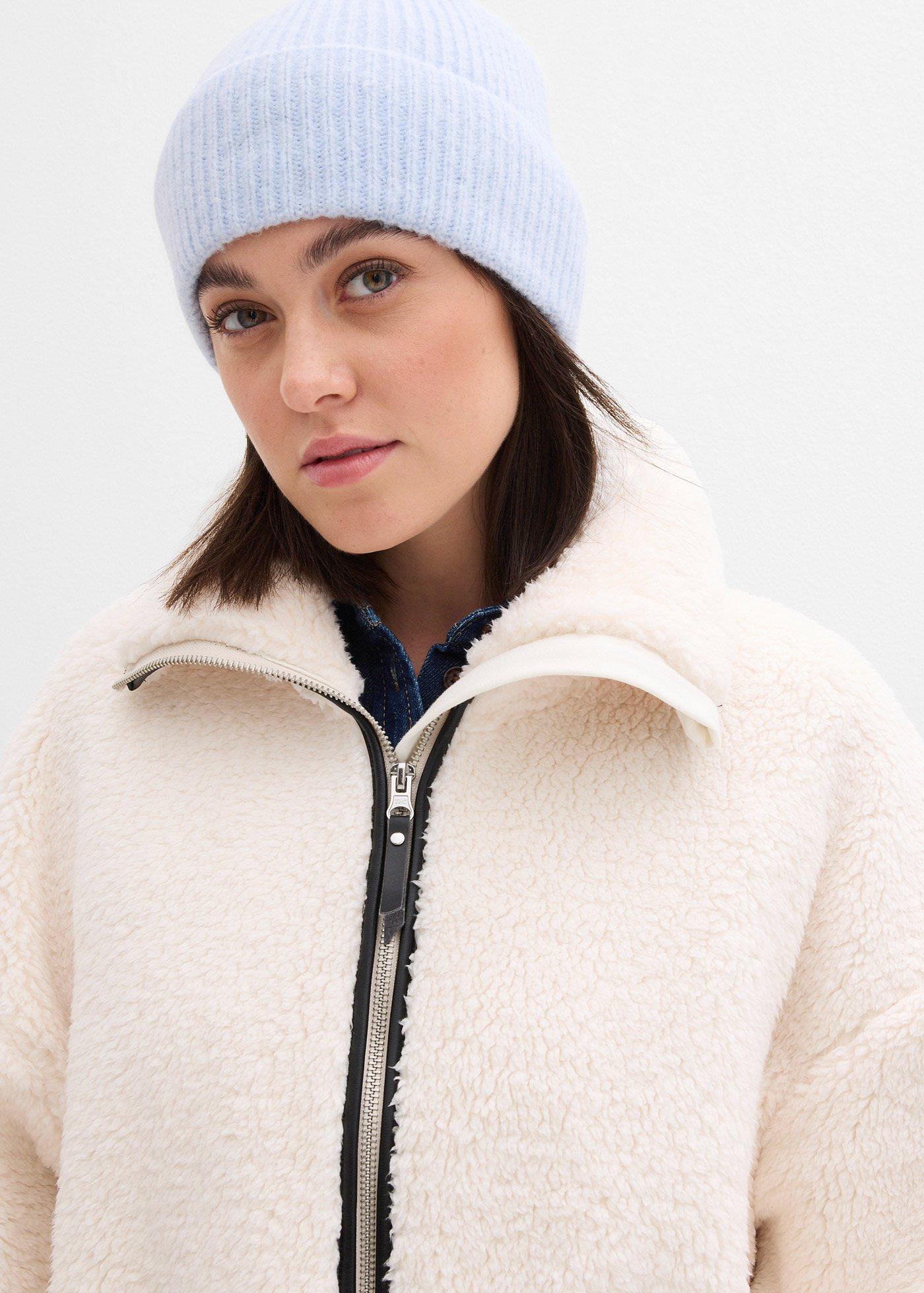 Kurtka oversize z kożuszkowego polaru - Bonprix