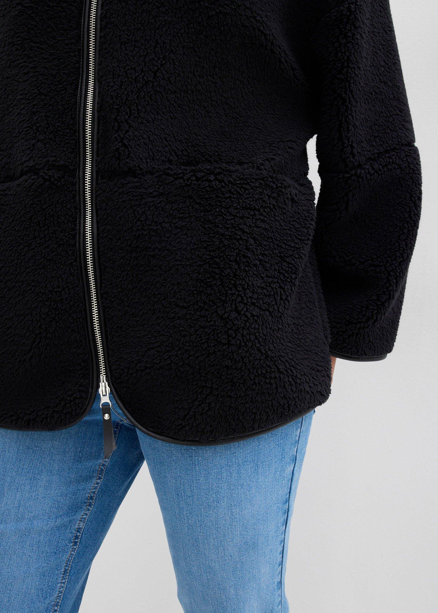 Kurtka oversize z kożuszkowego polaru - Bonprix
