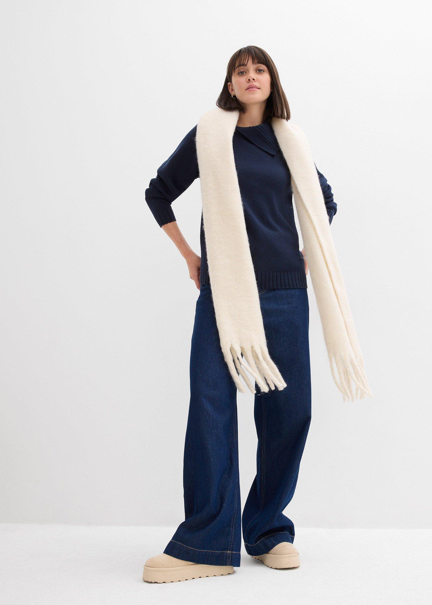Sweter w asymetrycznym fasonie - Bonprix