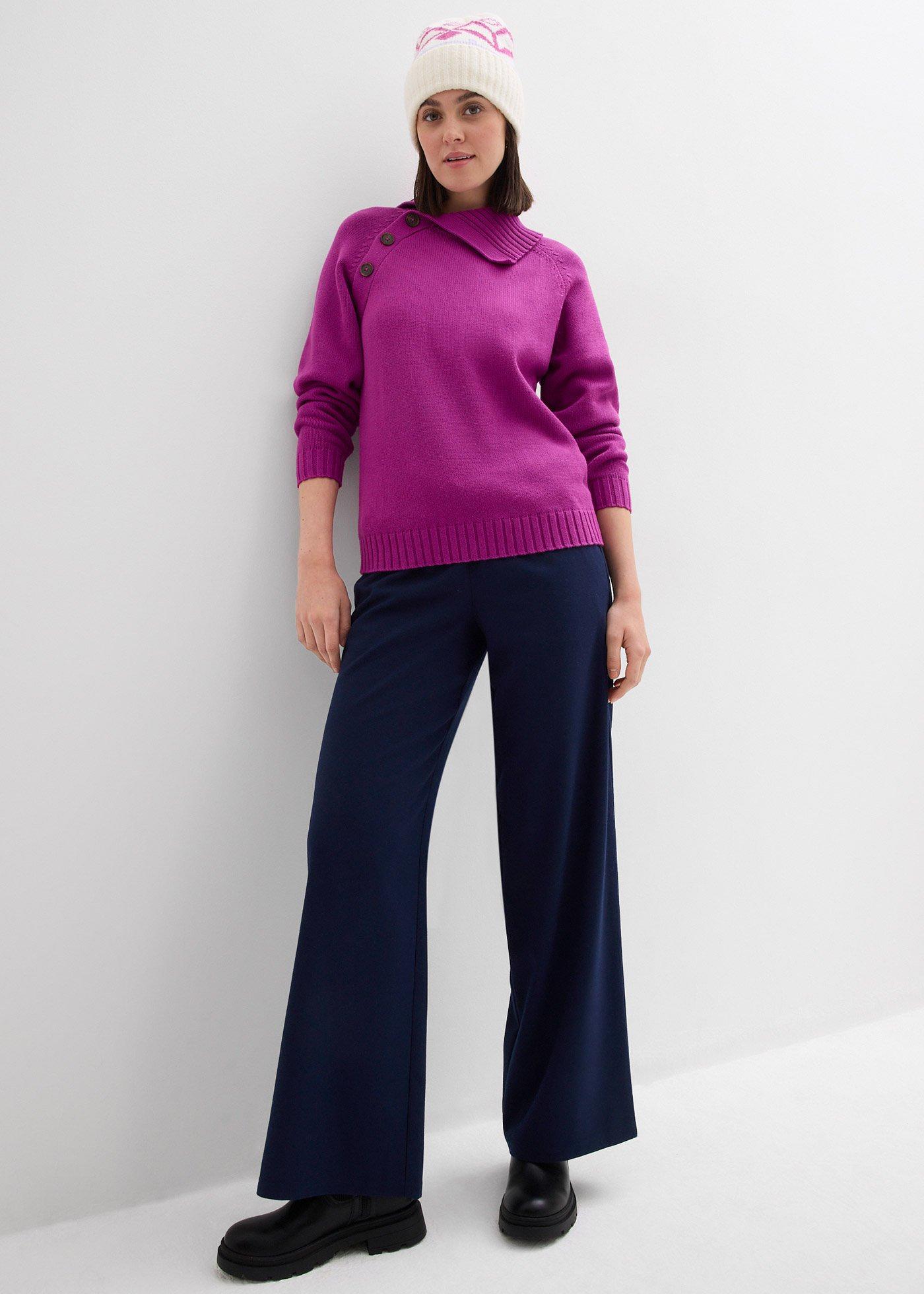 Sweter w asymetrycznym fasonie - Bonprix