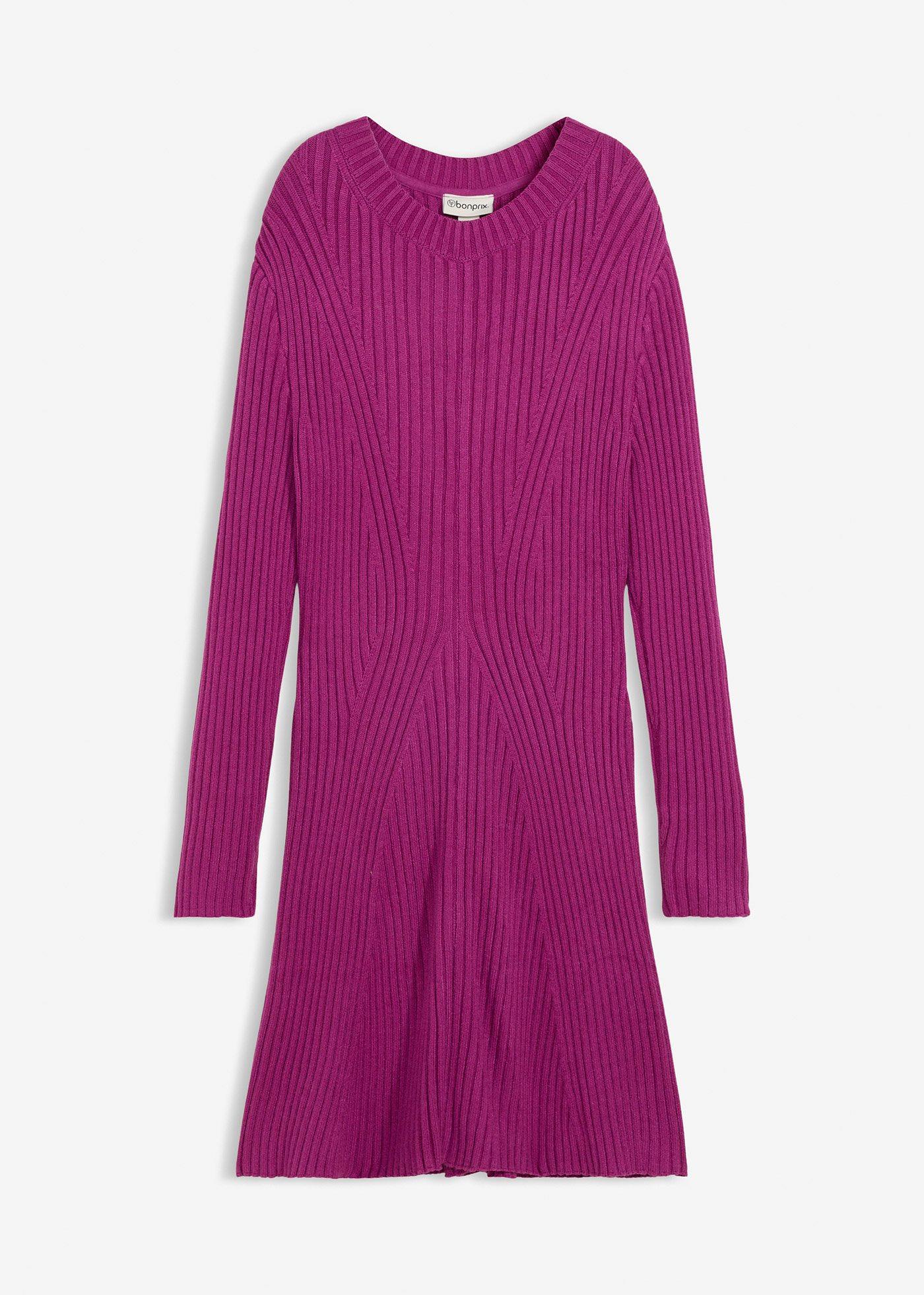 Rochie mini tricotată din amestec moale de viscoză