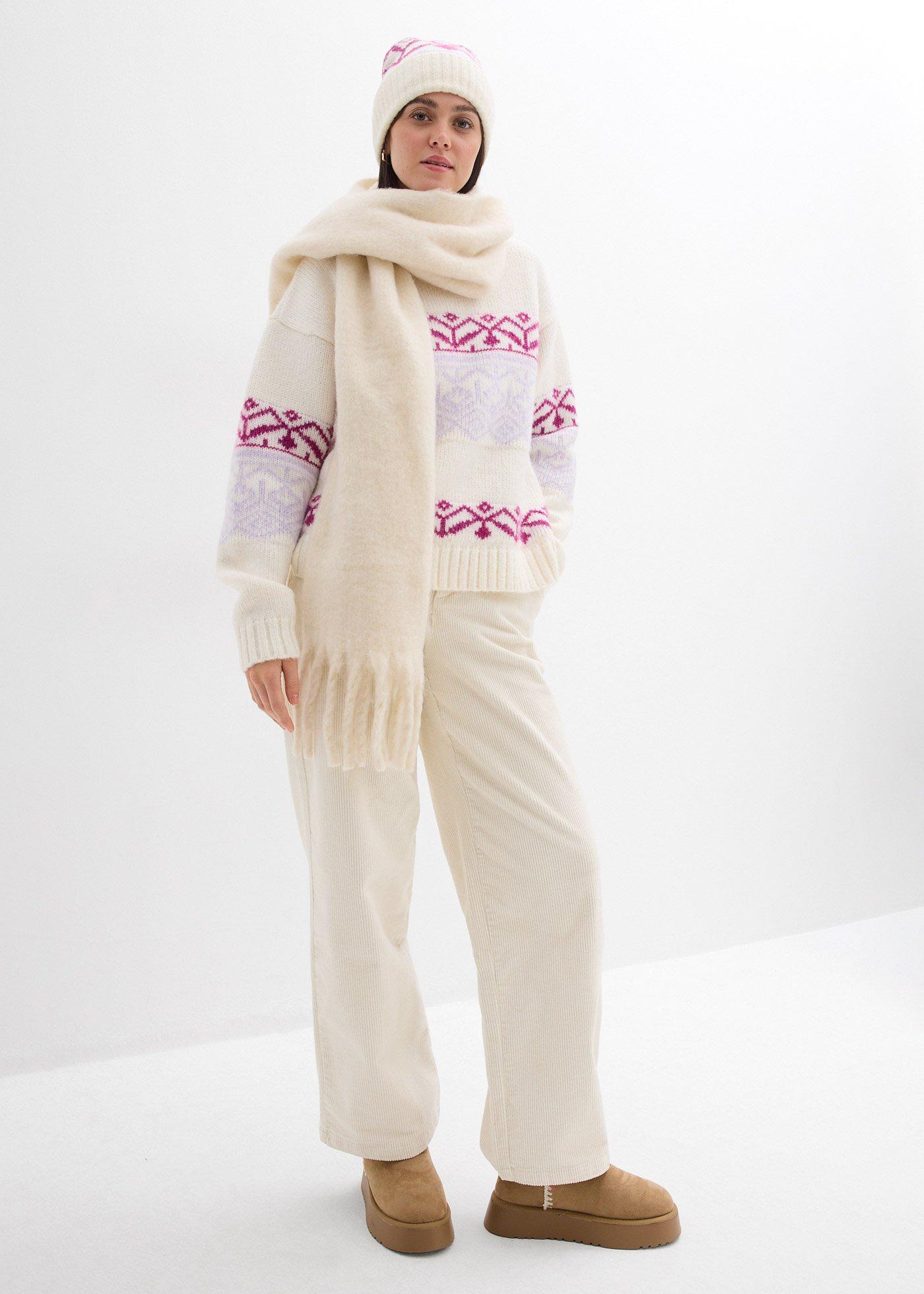 Sweter z norweskim wzorem - Bonprix