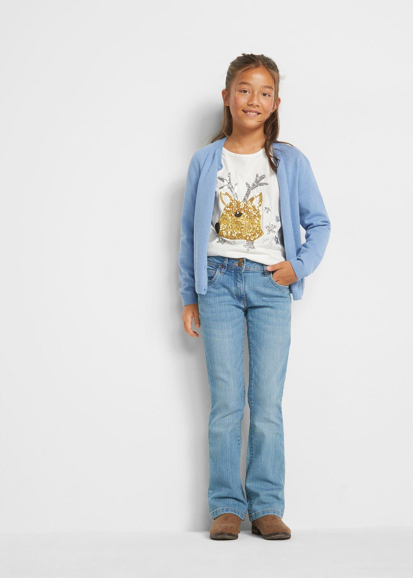 Shirt z długim rękawem, z czystej bawełny organicznej - Bonprix