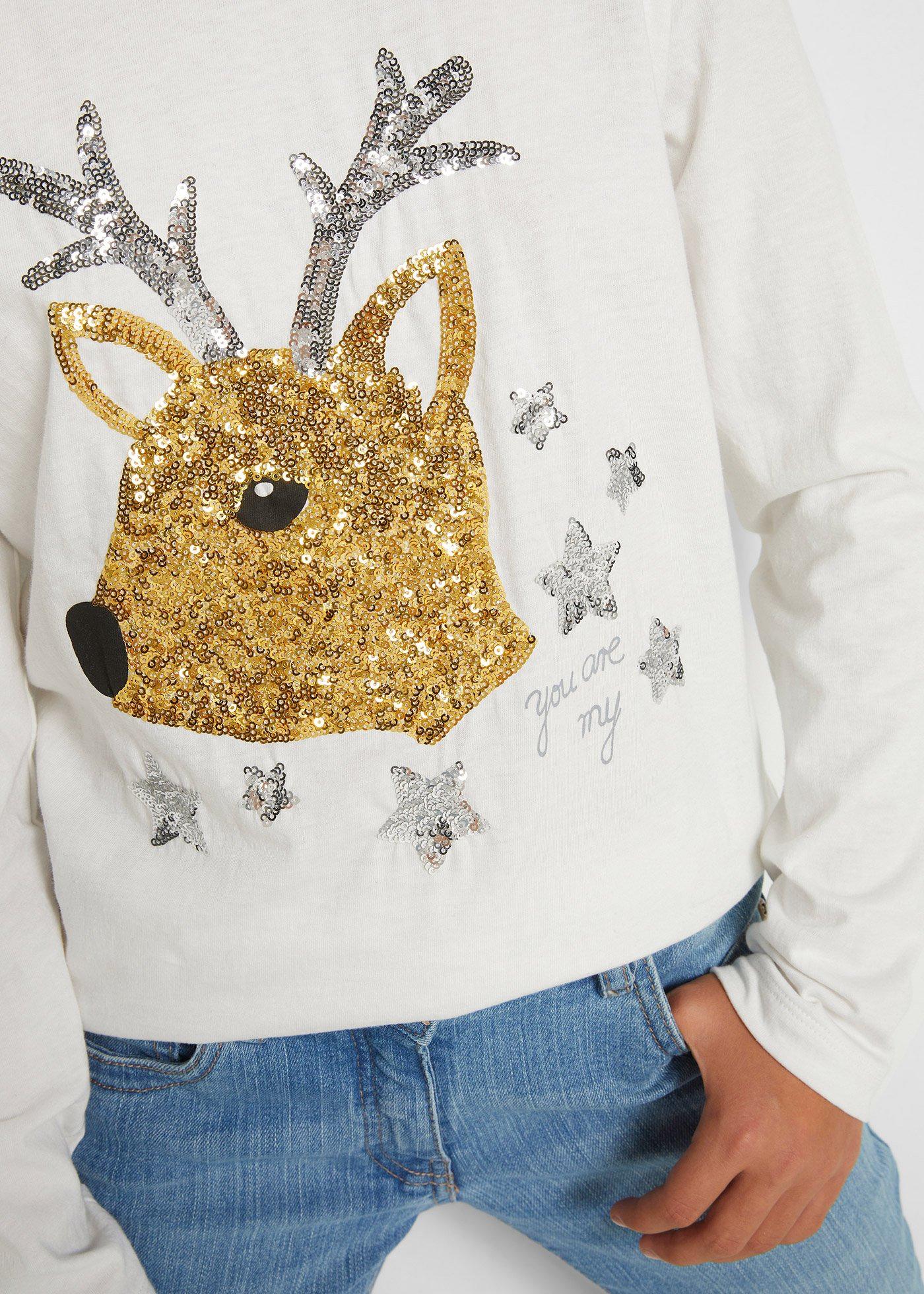 Shirt z długim rękawem, z czystej bawełny organicznej - Bonprix