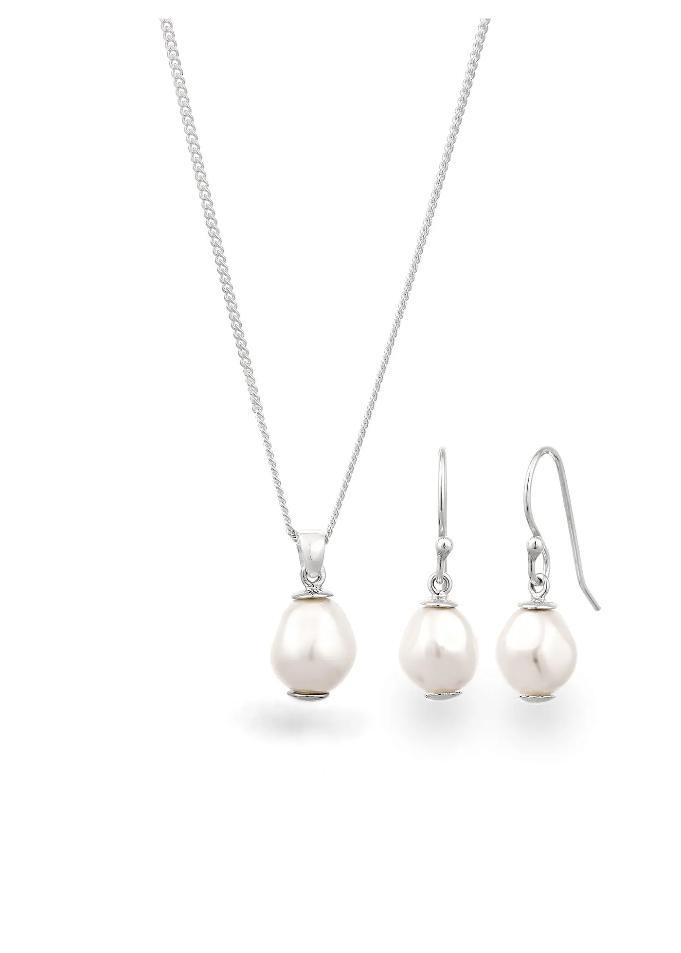 Bonprix Elli Kette & Ohrringe из серебра 925 пробы (3-х слитковых серебра. Шикарный набор)