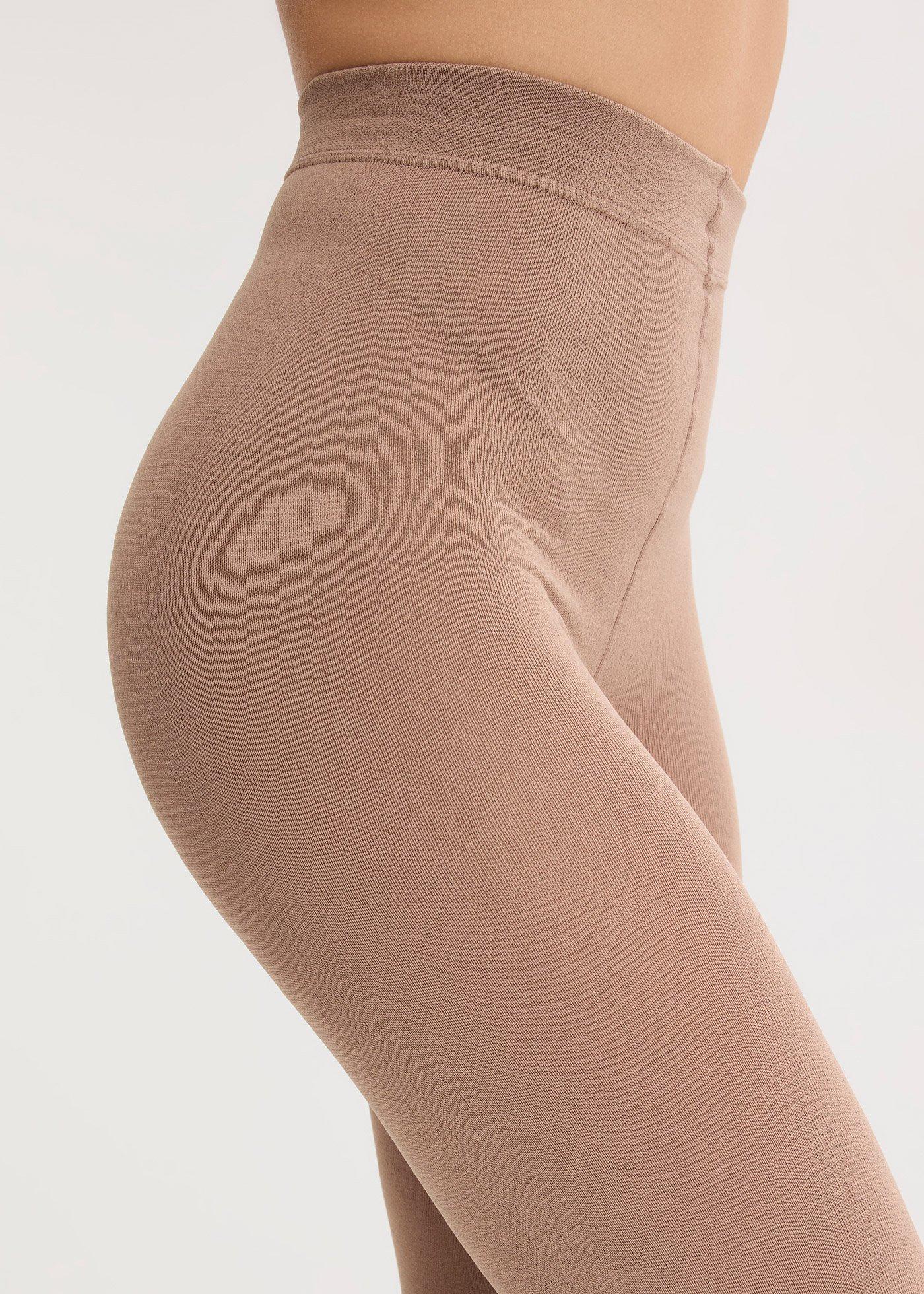 Ciepłe legginsy rajstopowe 140 DEN - Bonprix