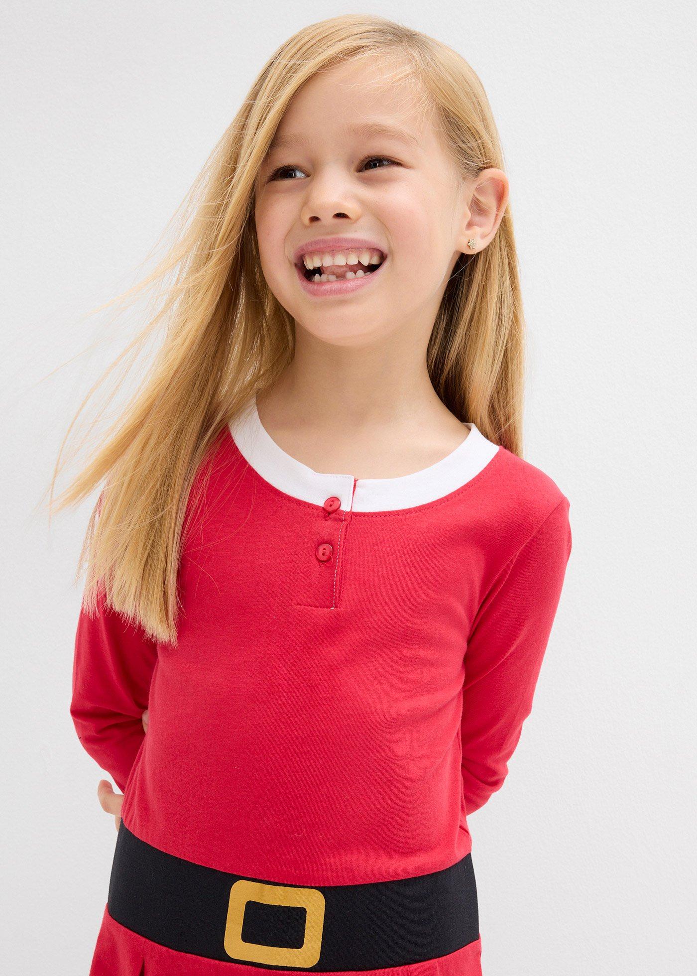 Sukienka dziewczęca bożonarodzeniowa z dżerseju - Bonprix