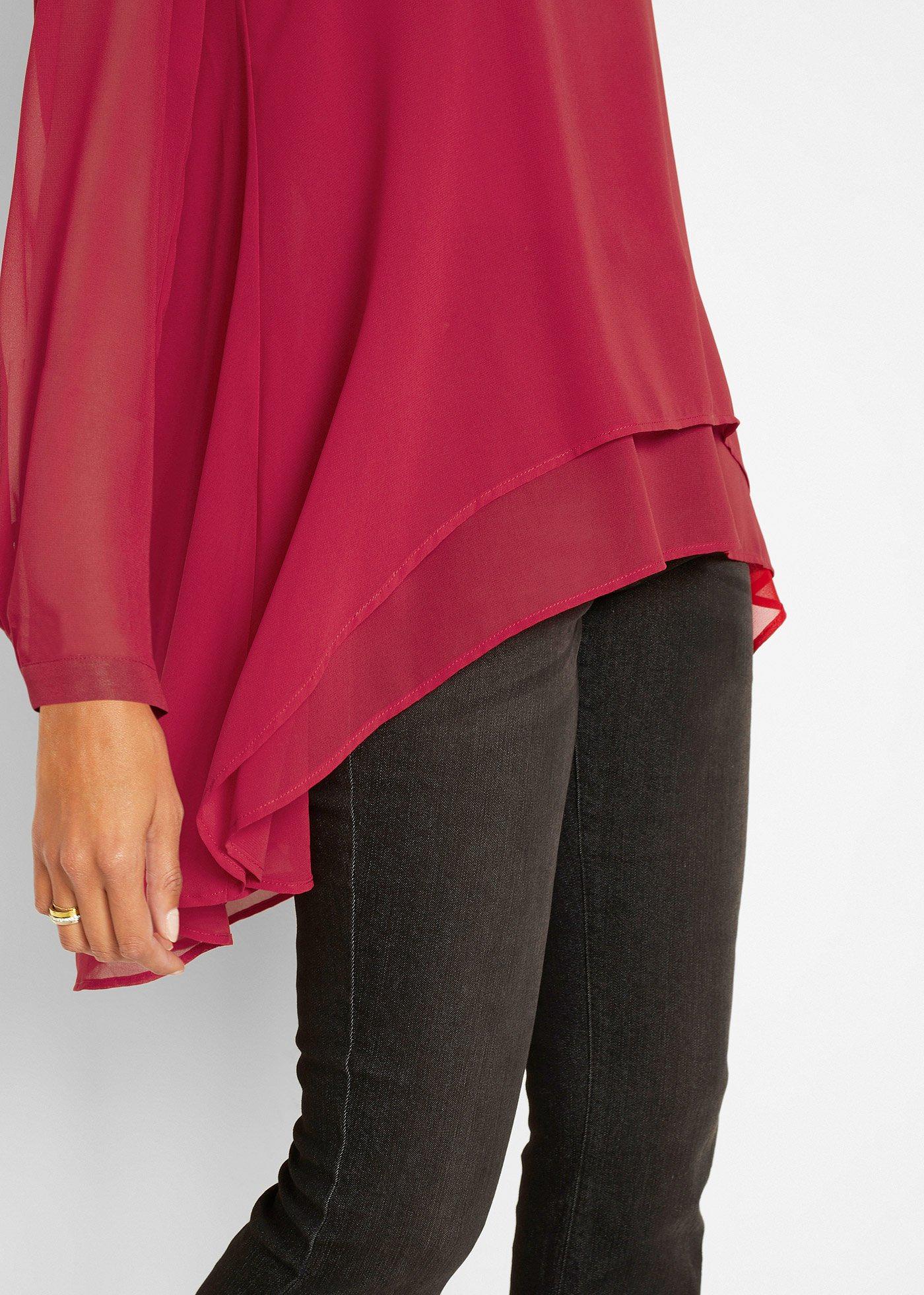 Długa tunika z dłuższym tyłem - Bonprix