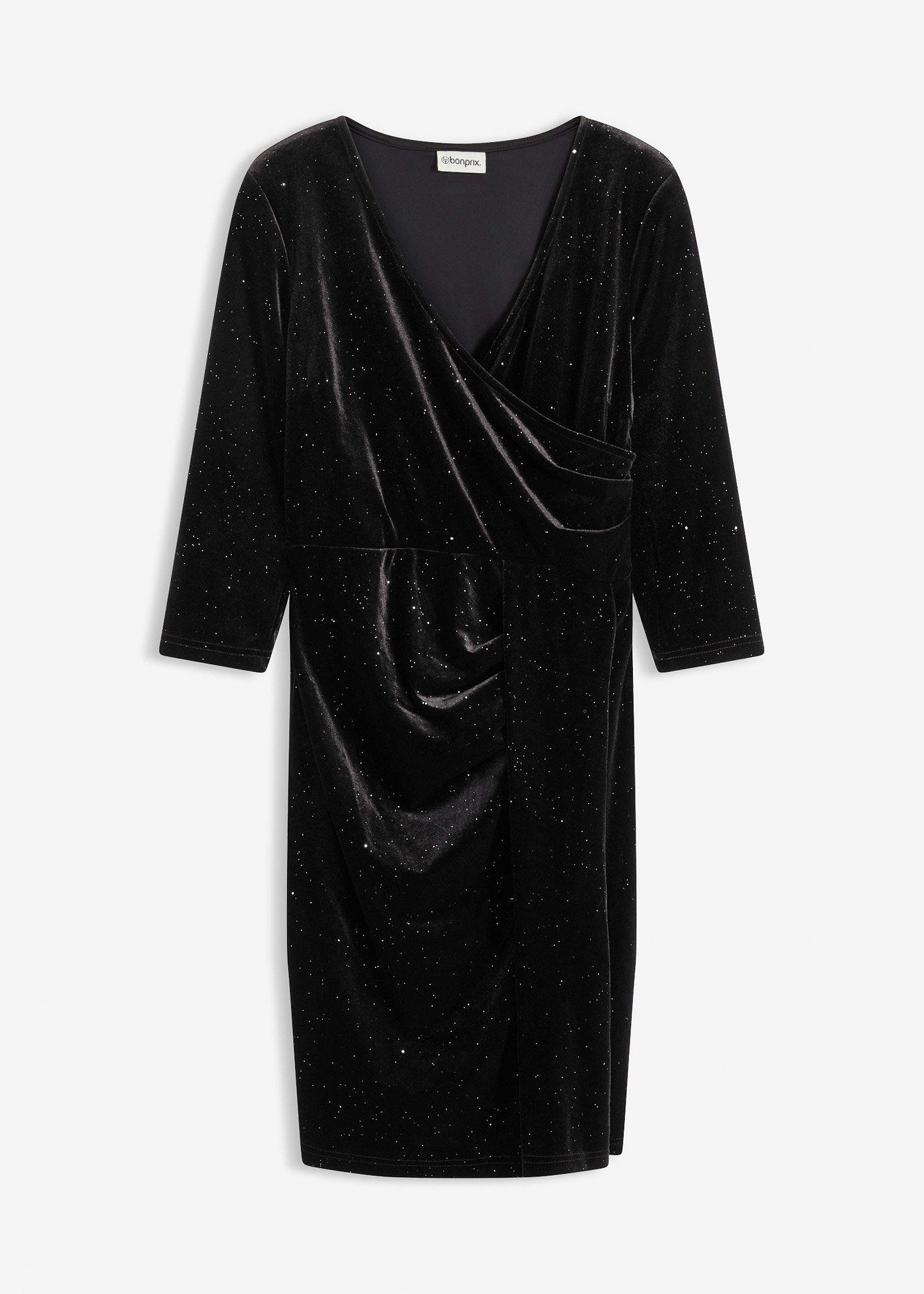 Rochie din catifea lucioasă cu aspect petrecut