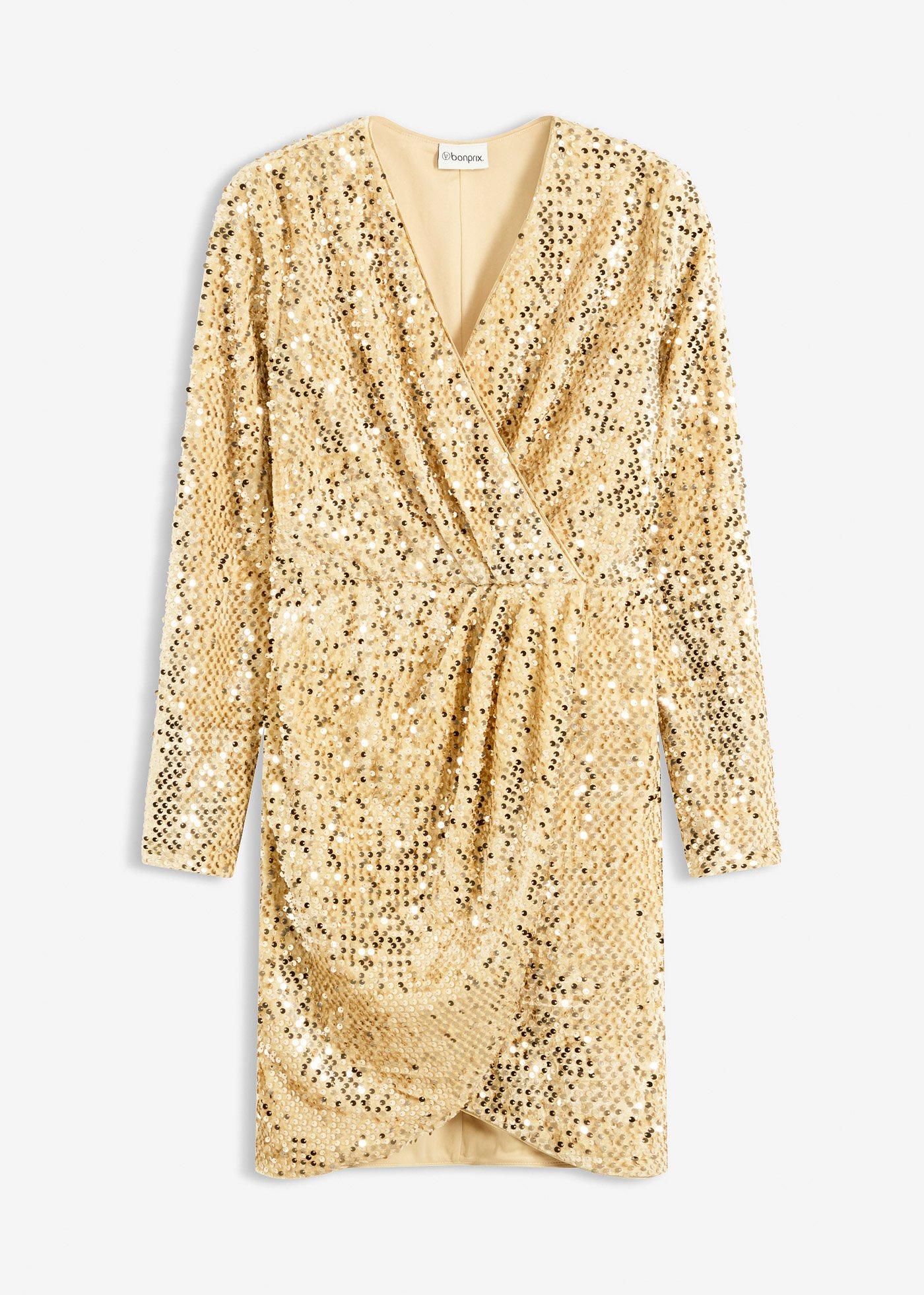 Robe à sequins en velours doux