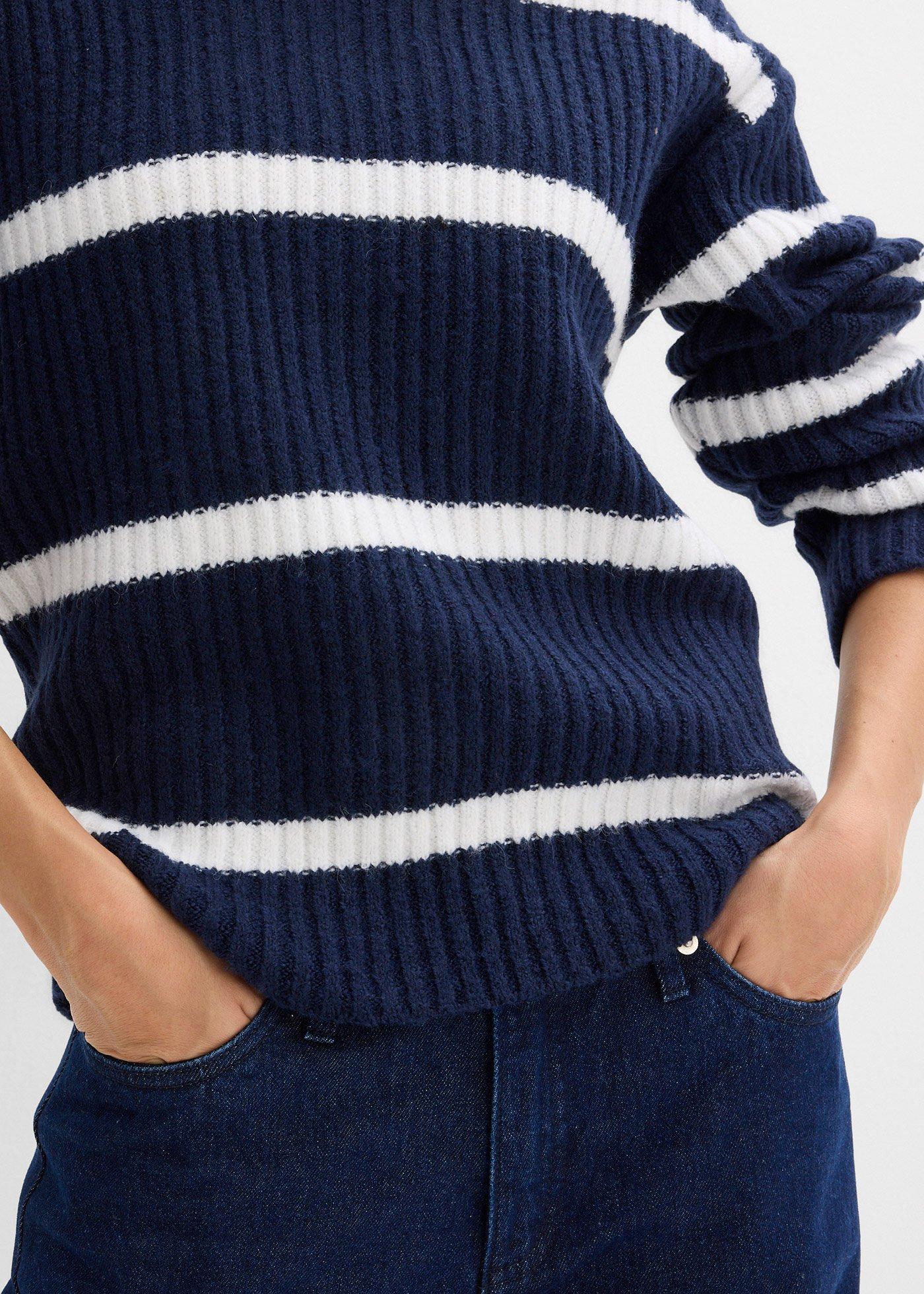 Sweter w paski - Bonprix