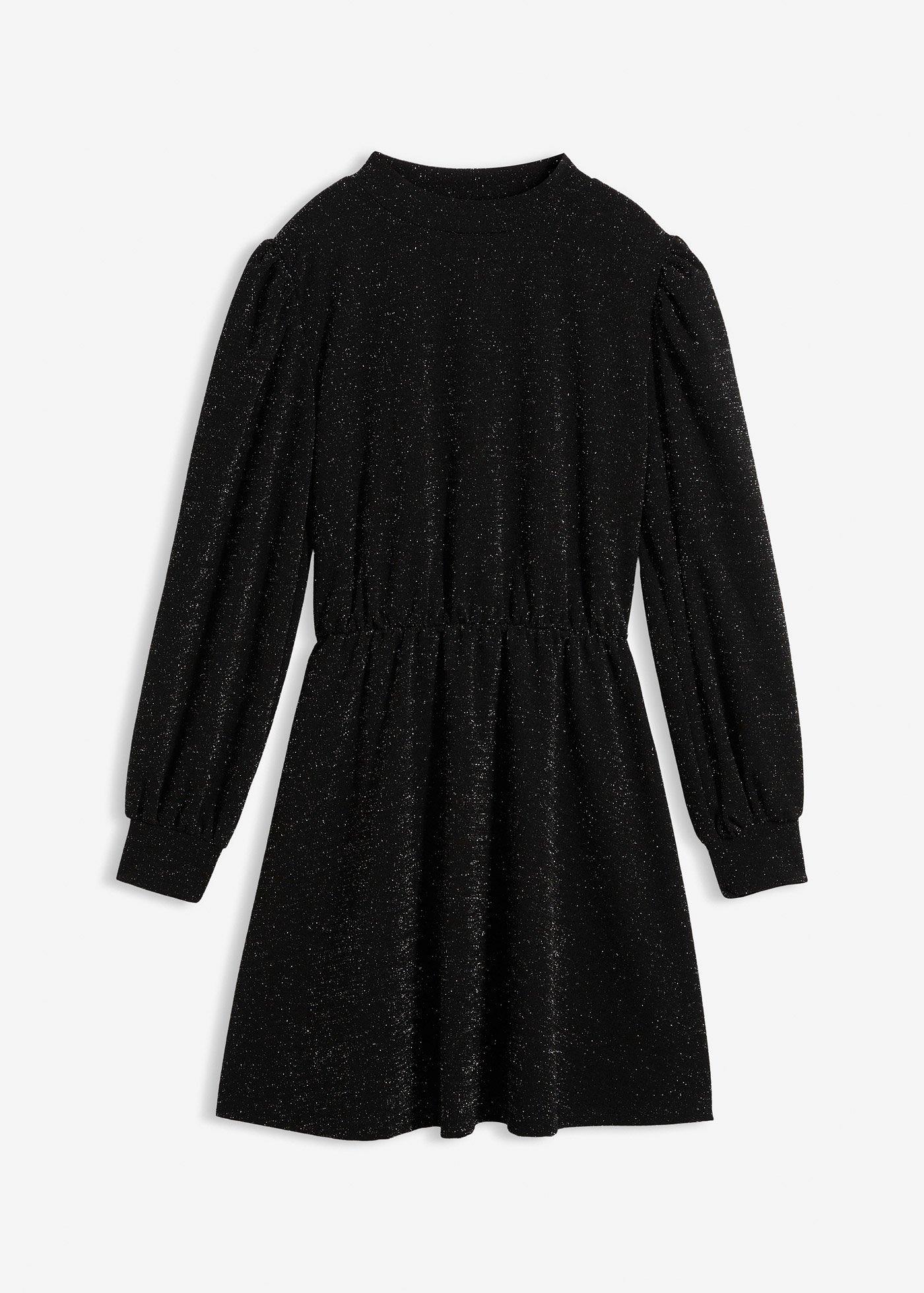 Rochie cu sclipici din material interlock robust