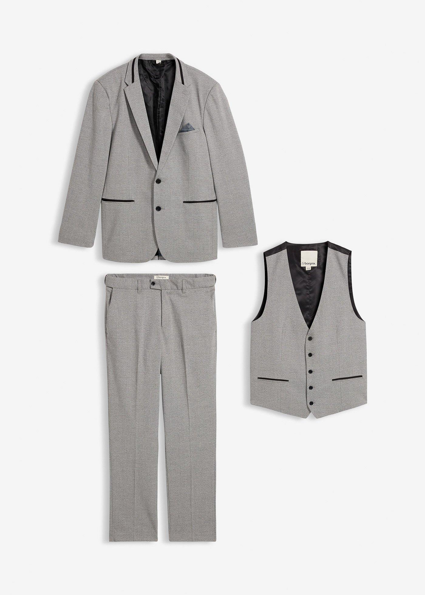 Costume 3 pièces avec gilet, regular