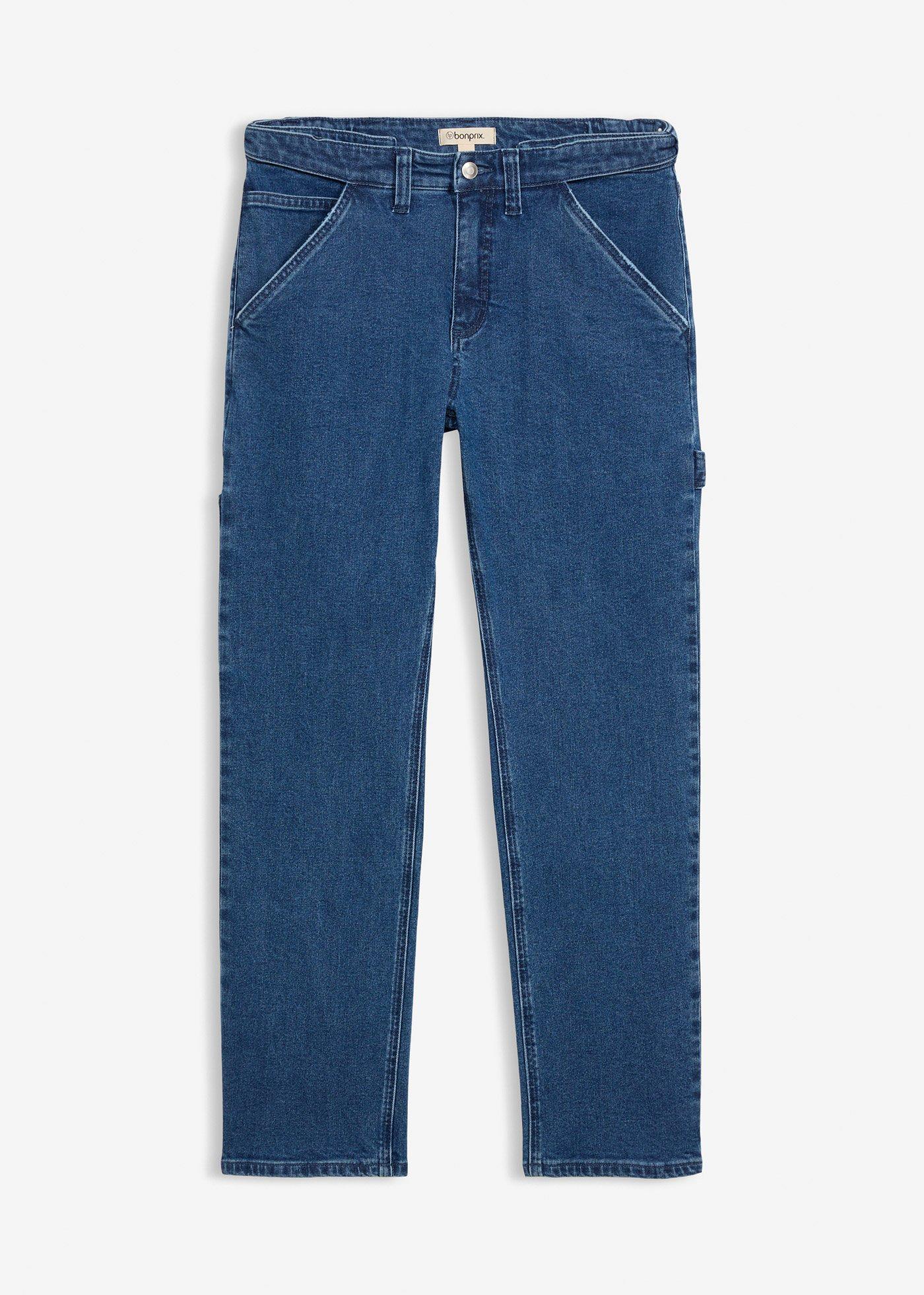 Jean charpentier loose à taille élastiquée, droit
